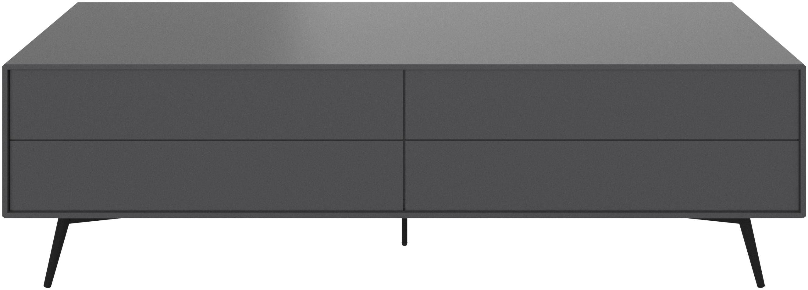 Fermo media unit with drop down door and drawer