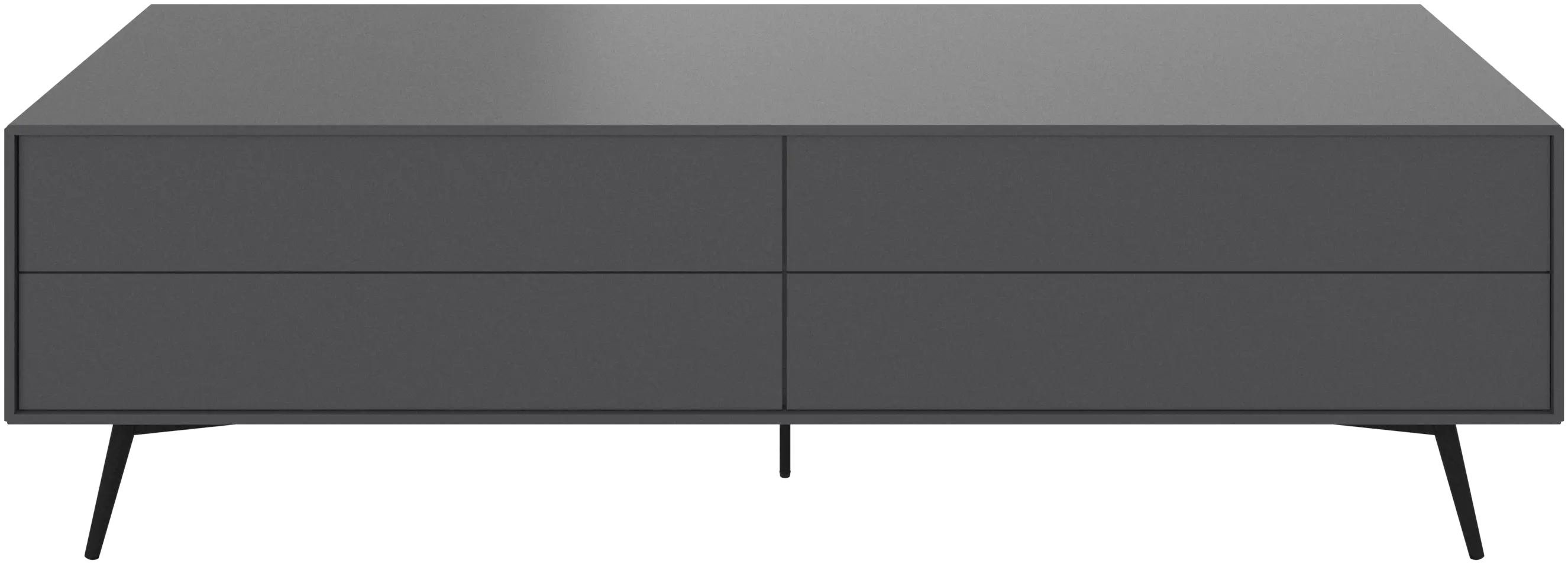Fermo media unit with drop down door and drawer
