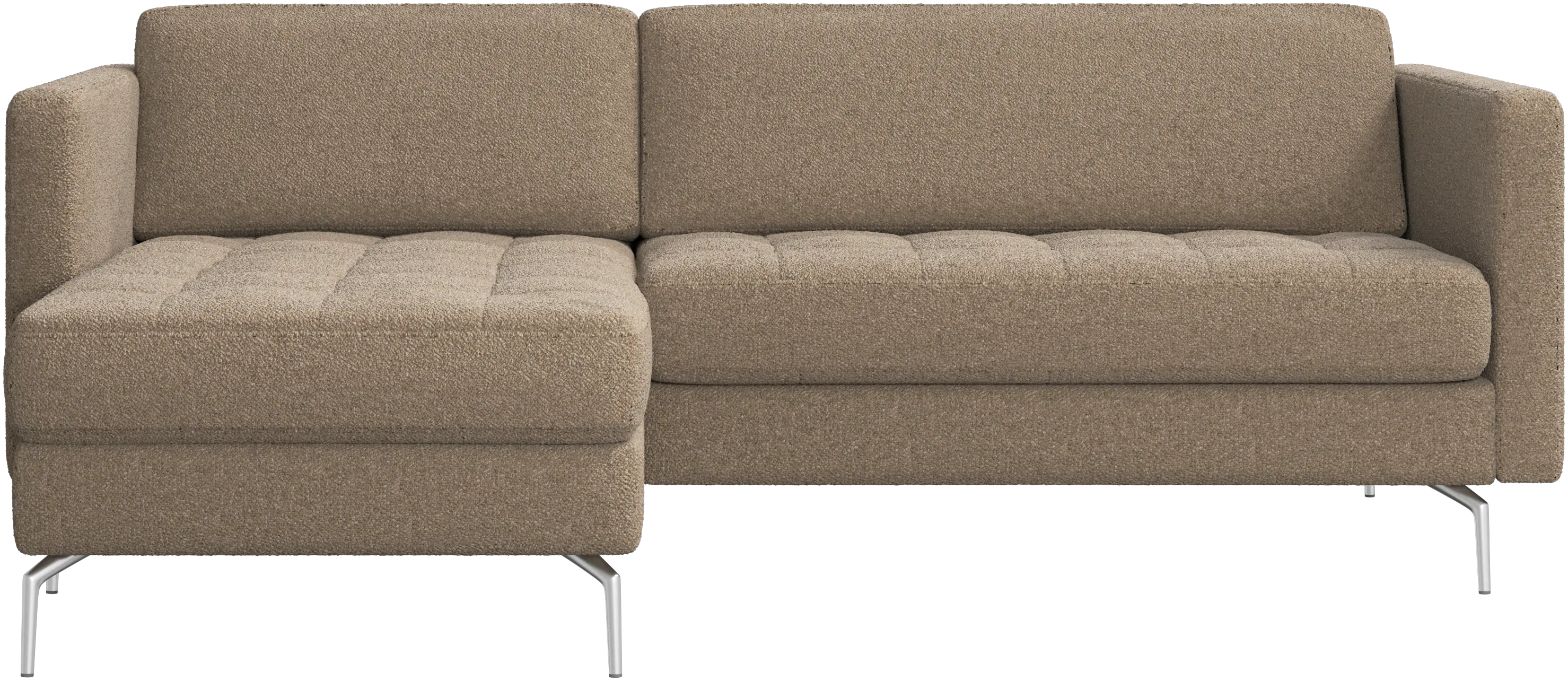 Osaka sofa with resting unit, tufted seat