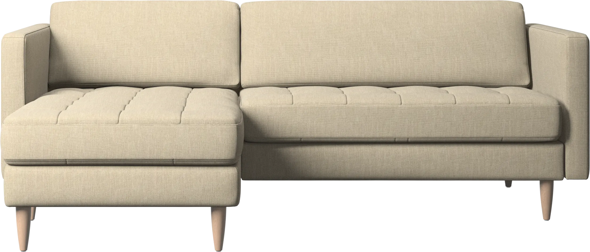 Osaka sofa with resting unit, tufted seat