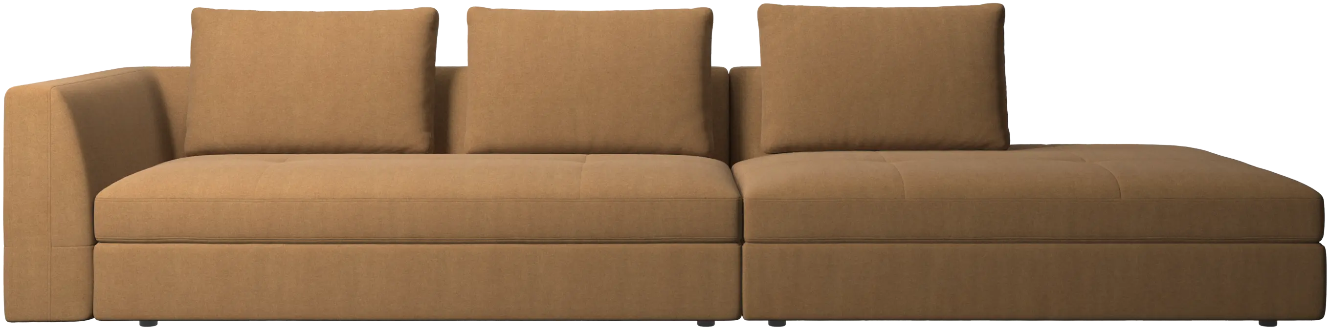 Bergamo sofa with lounging unit