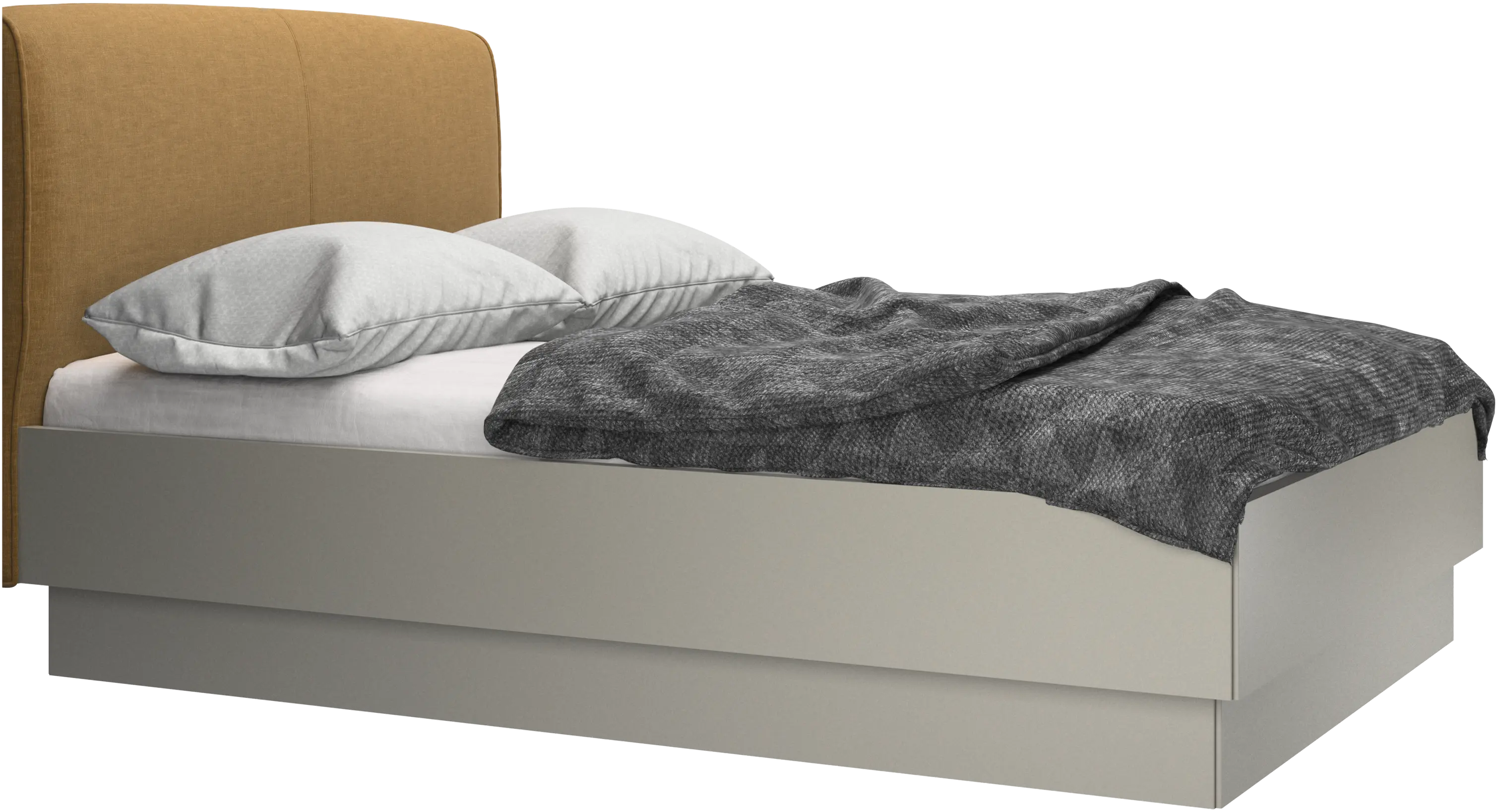 Houston, upholstered bed with storage