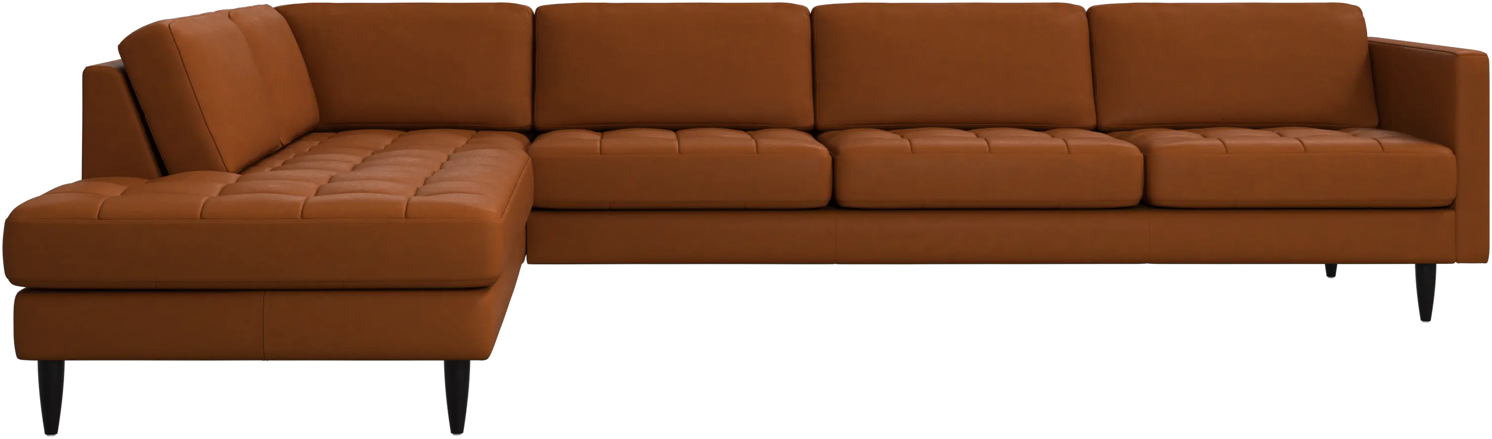 Osaka corner sofa with lounging unit, tufted seat