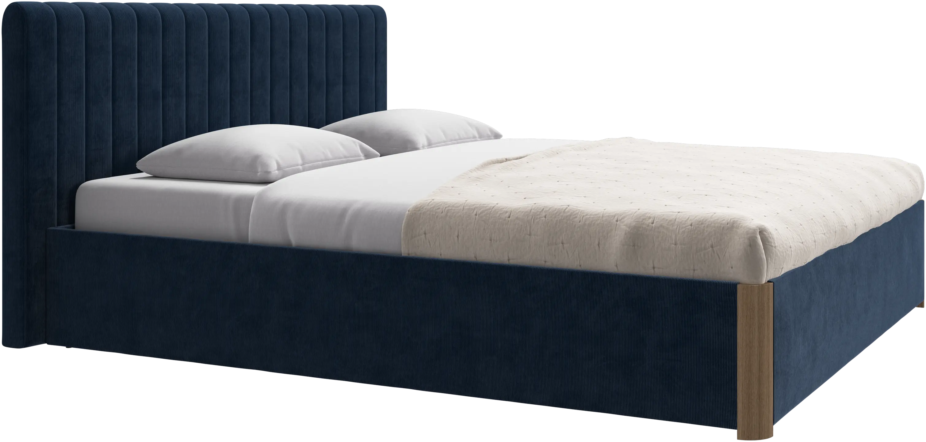 Element bed, bed-mounted headboard, without slats, excl. mattress