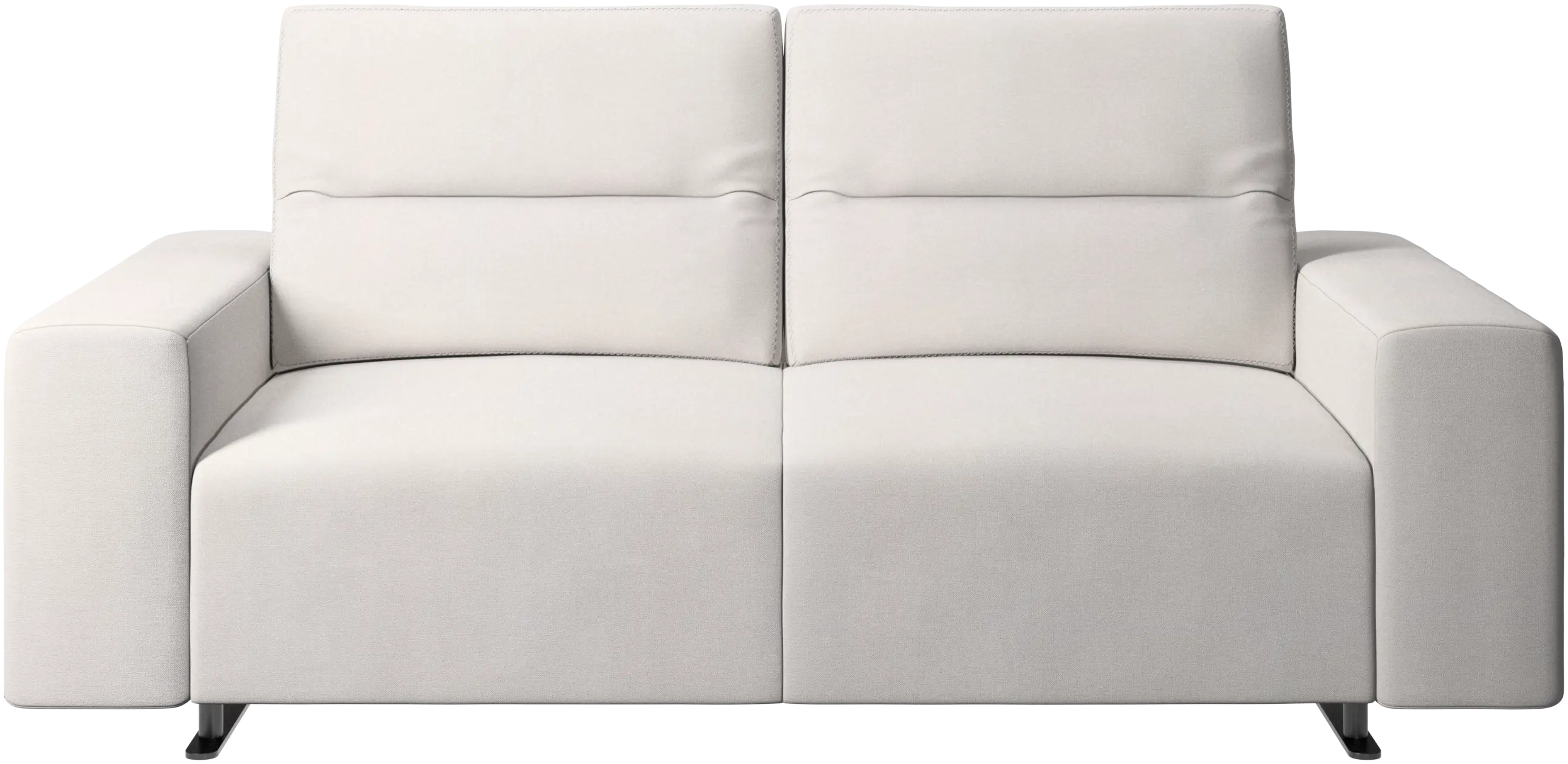 Hampton sofa with adjustable back and storage on the right side