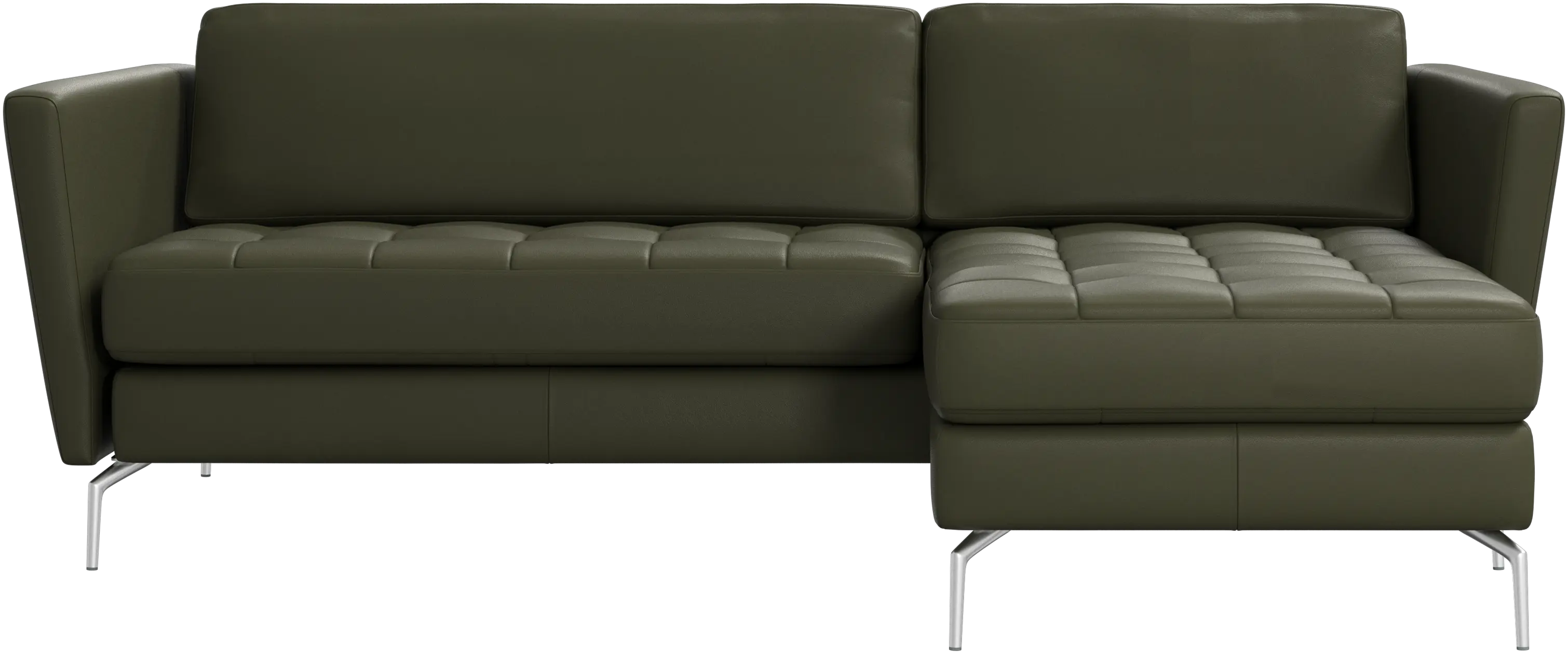 Osaka sofa with resting unit, tufted seat