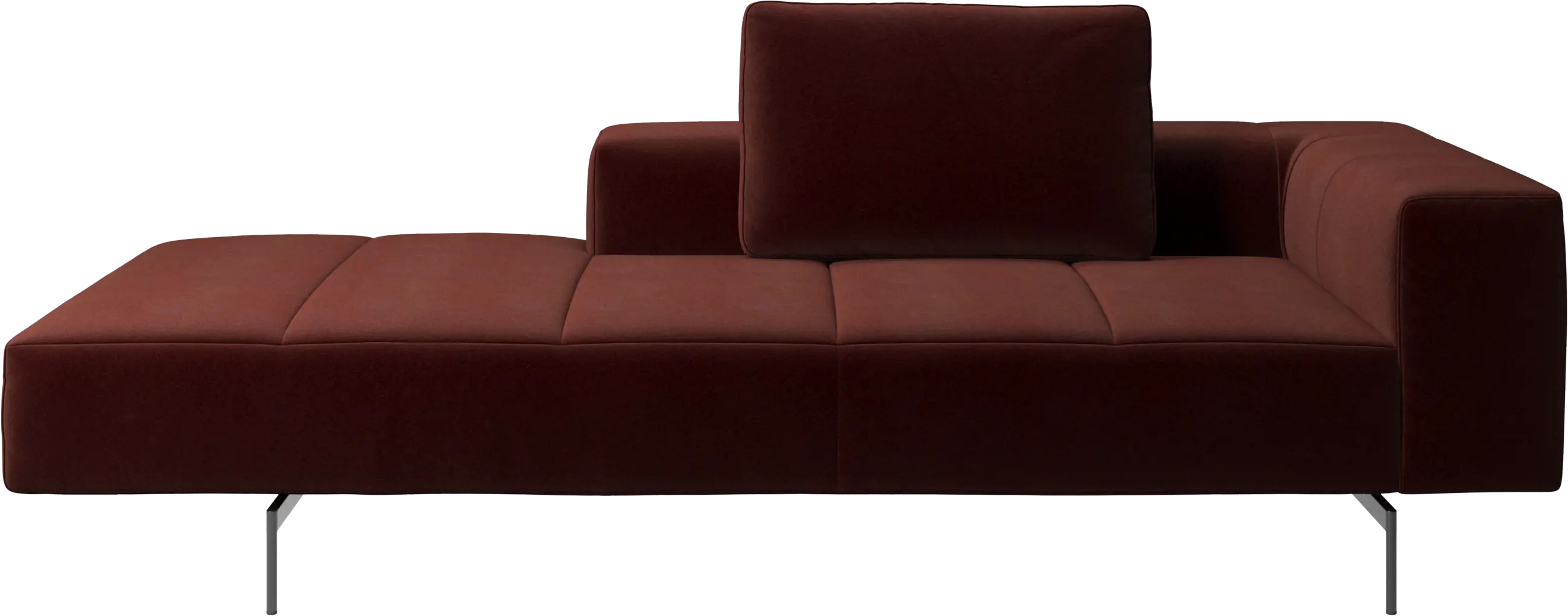 Amsterdam Iounging module for sofa, armrest right, open end left