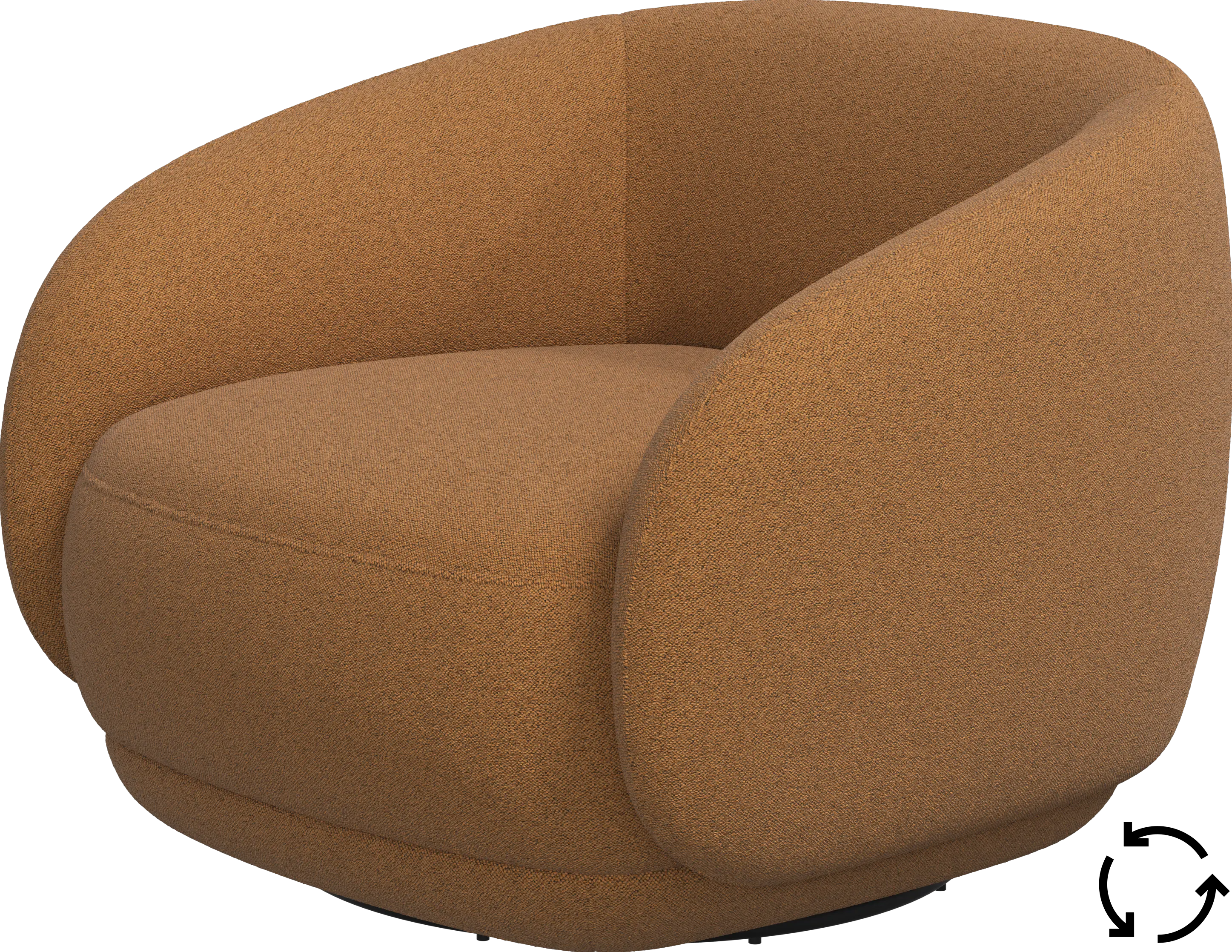 Bolzano armchair with swivel function