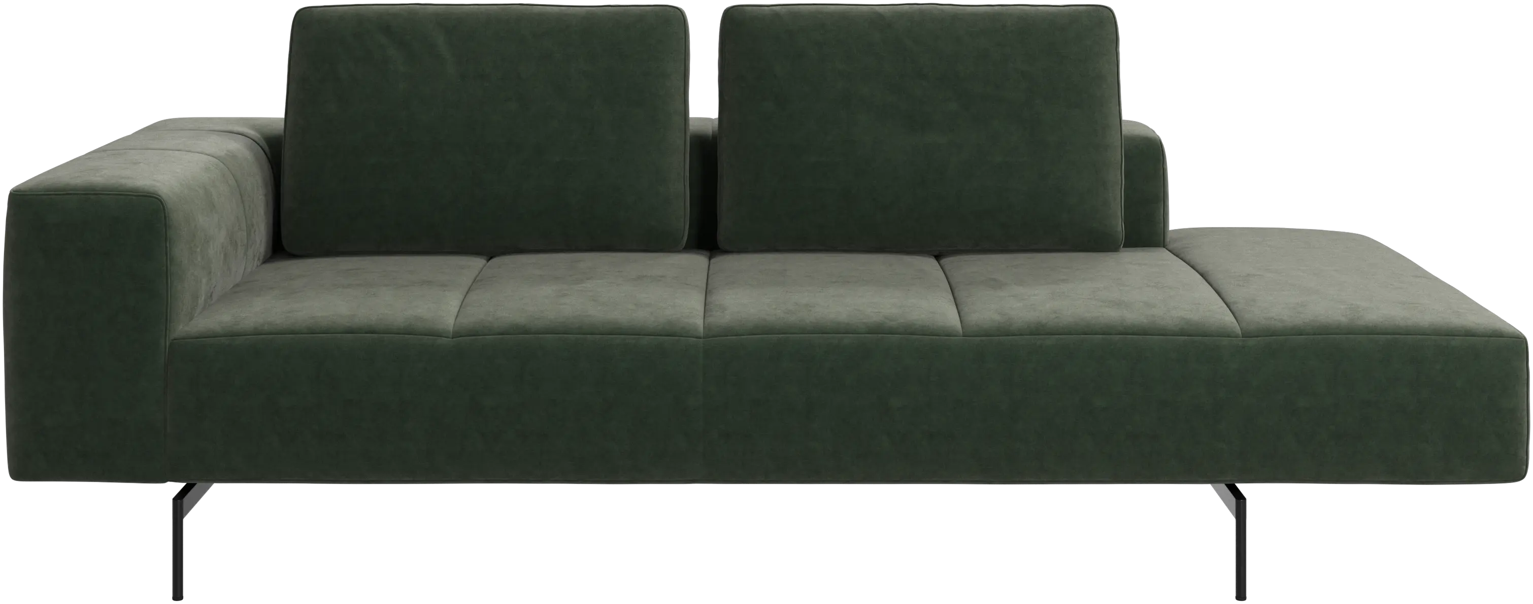 Amsterdam resting module for sofa, armrest left, open end right