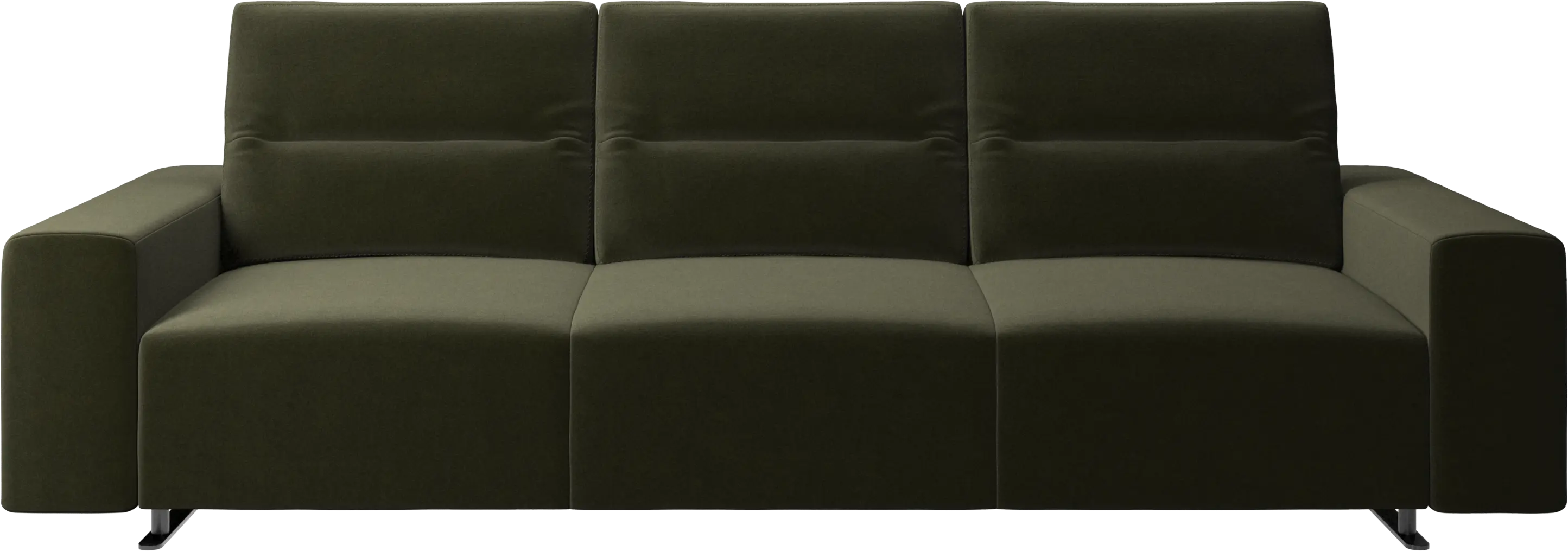 Hampton sofa with adjustable back and storage on the right side