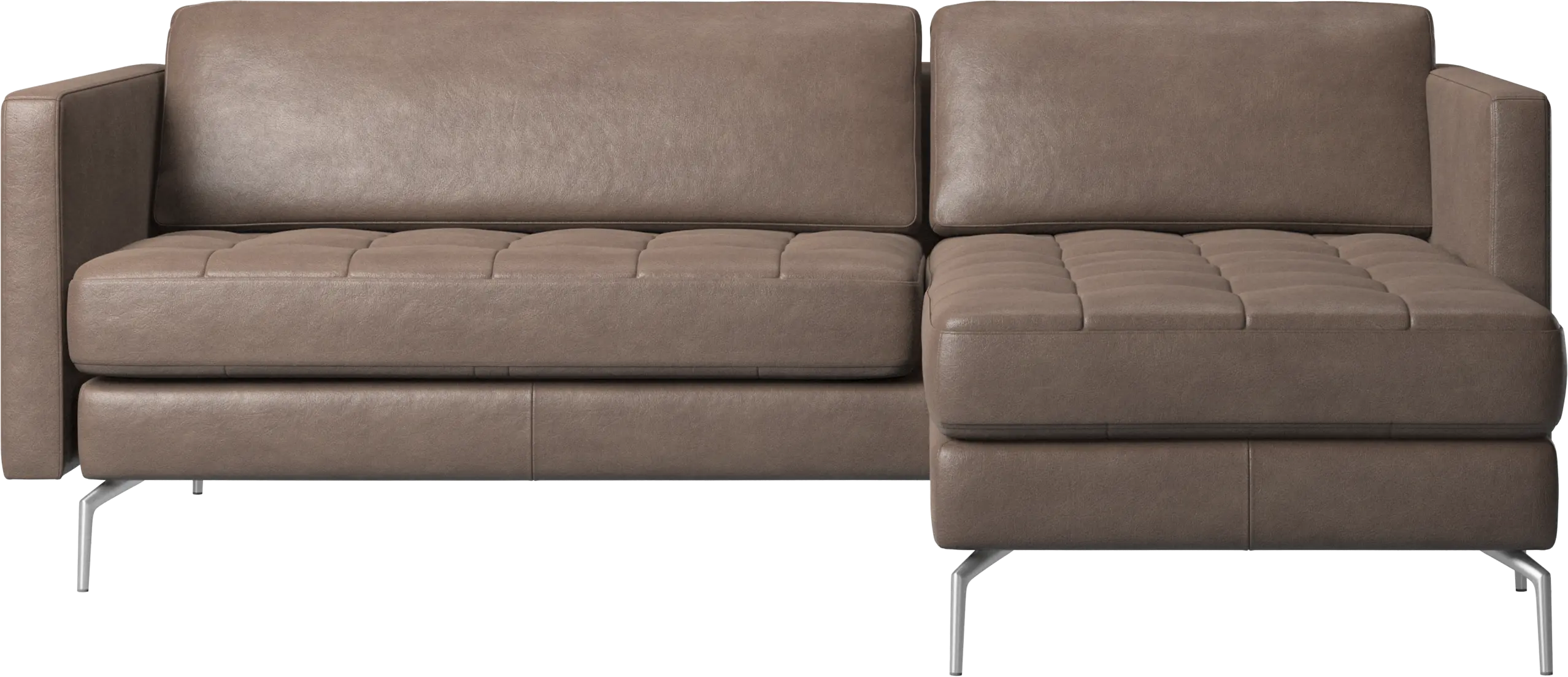 Osaka sofa with resting unit, tufted seat