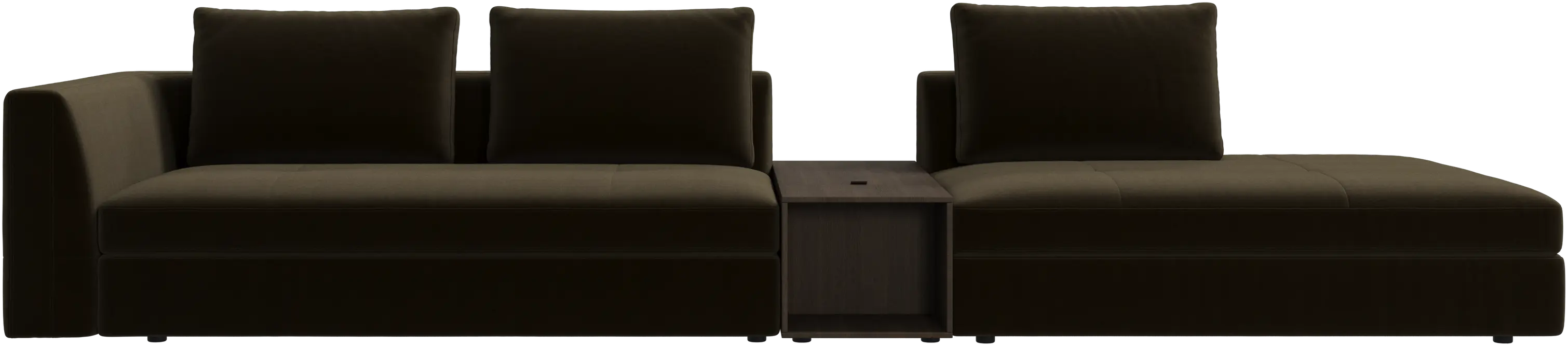 Bergamo 3 seater lounge sofa with storage