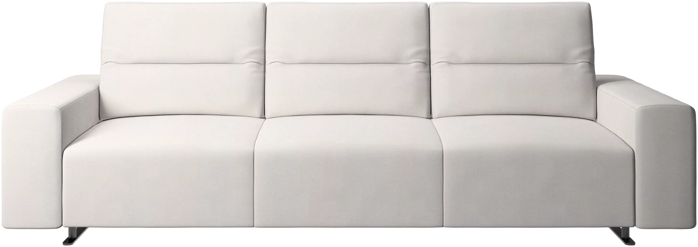 Hampton sofa with adjustable back and storage on the right side
