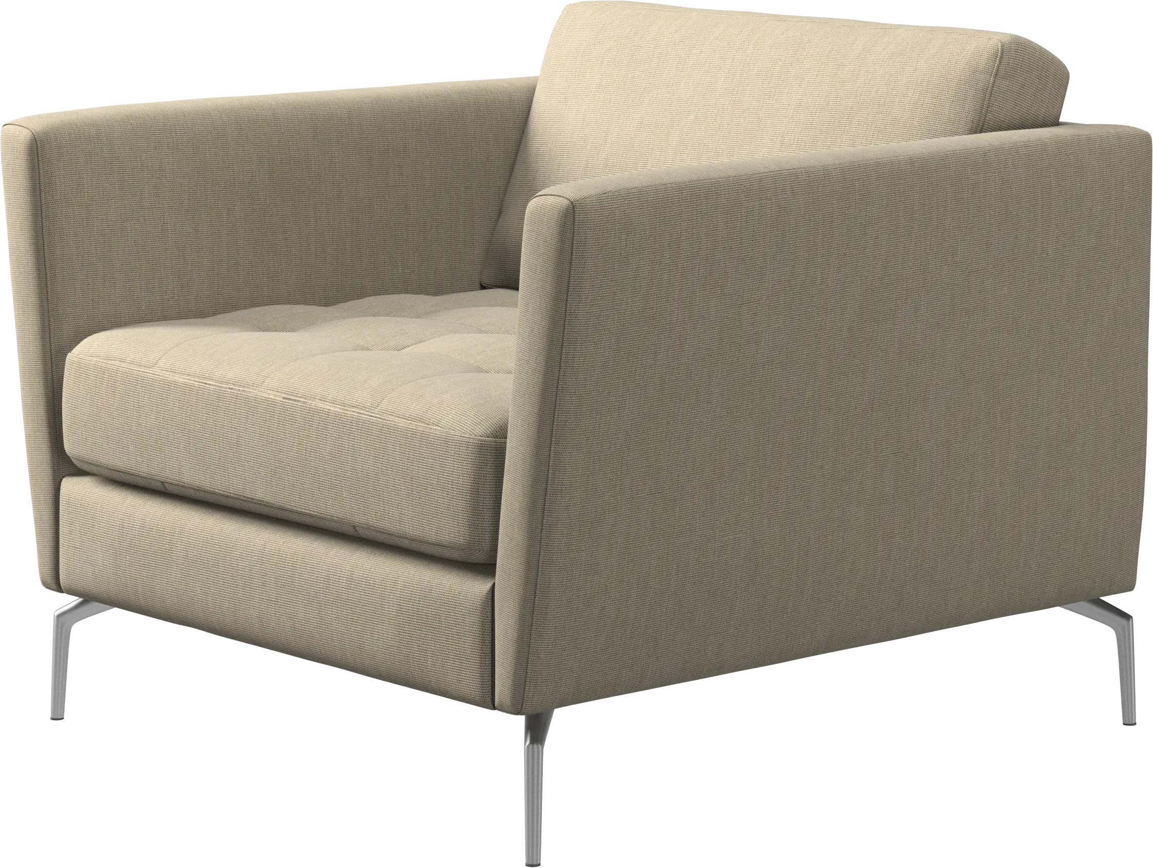 Osaka chair, tufted seat