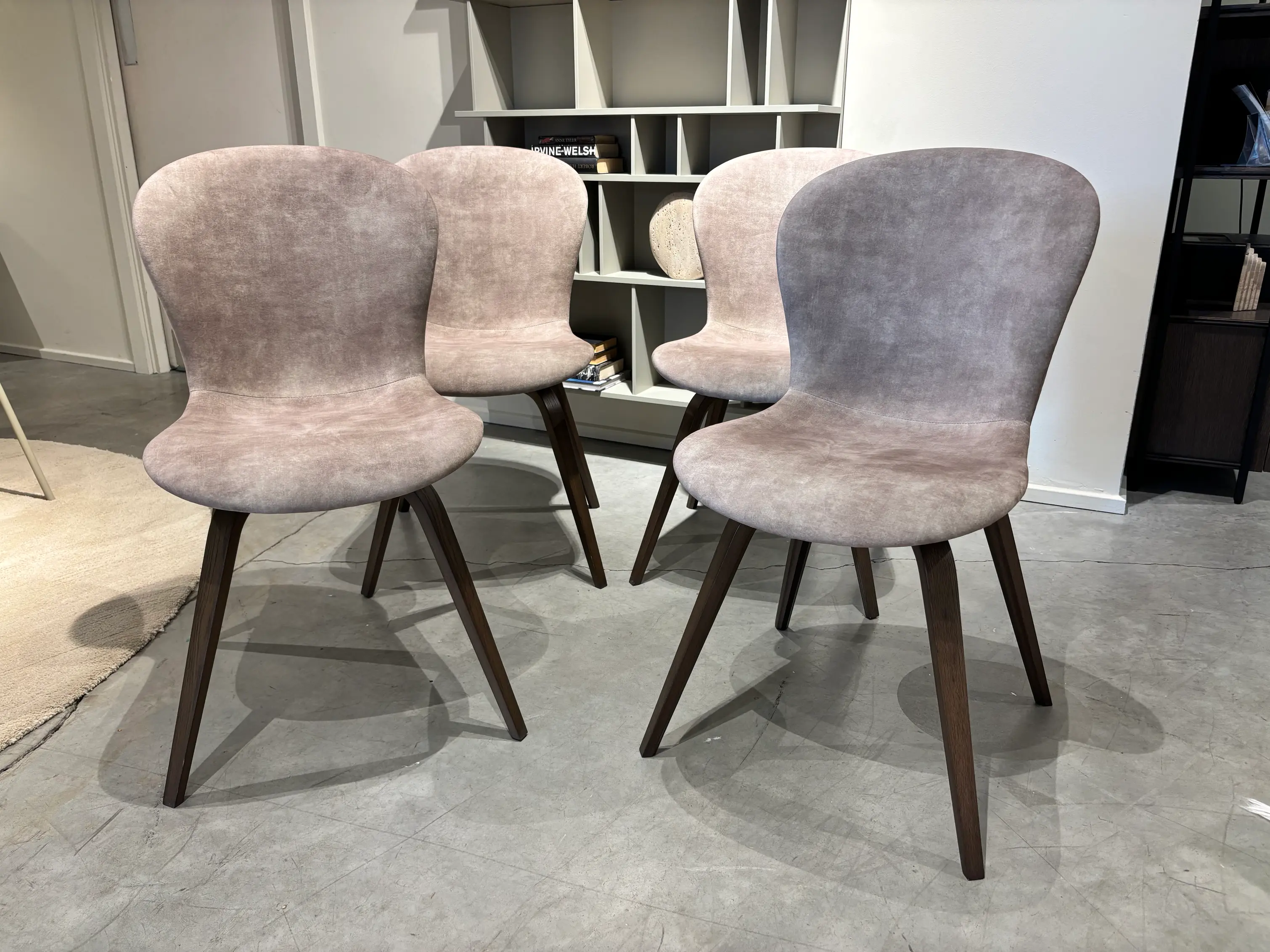 Dining tables Hauge, set of 4 - Sand Ravello Fabric