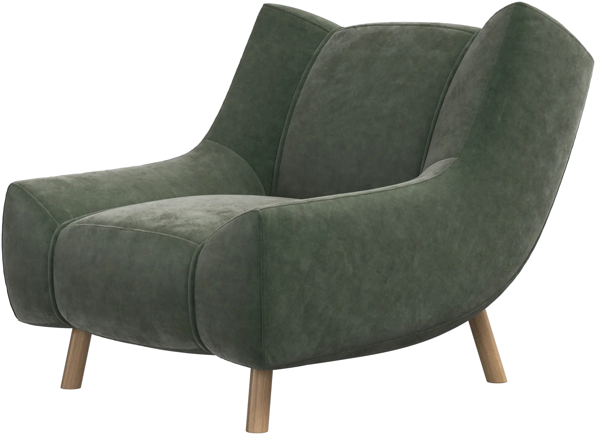 Chaise Nawabari, jambe en bois