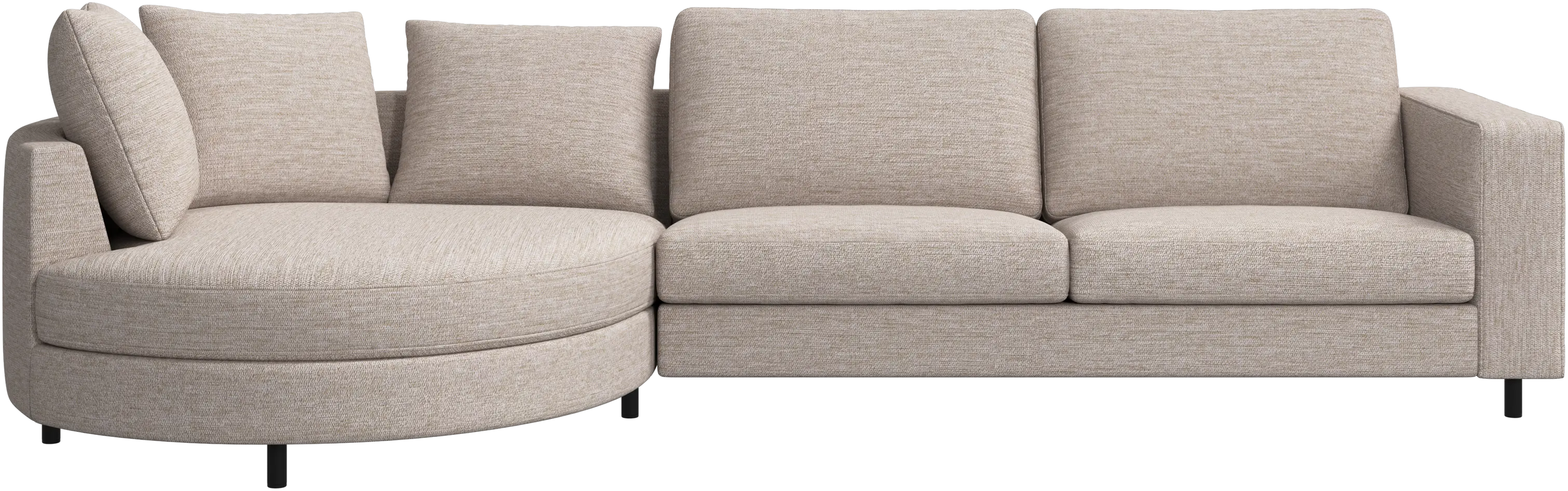 Sofá Indivi com chaise longue à esquerda