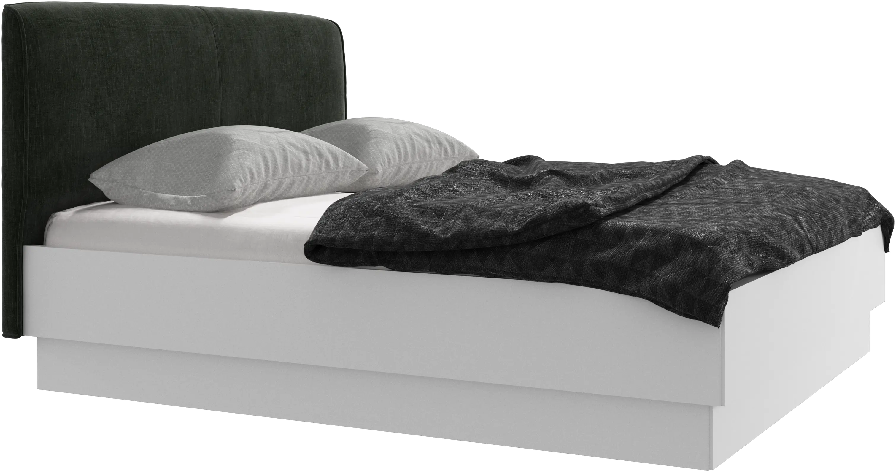 Houston, upholstered bed with storage