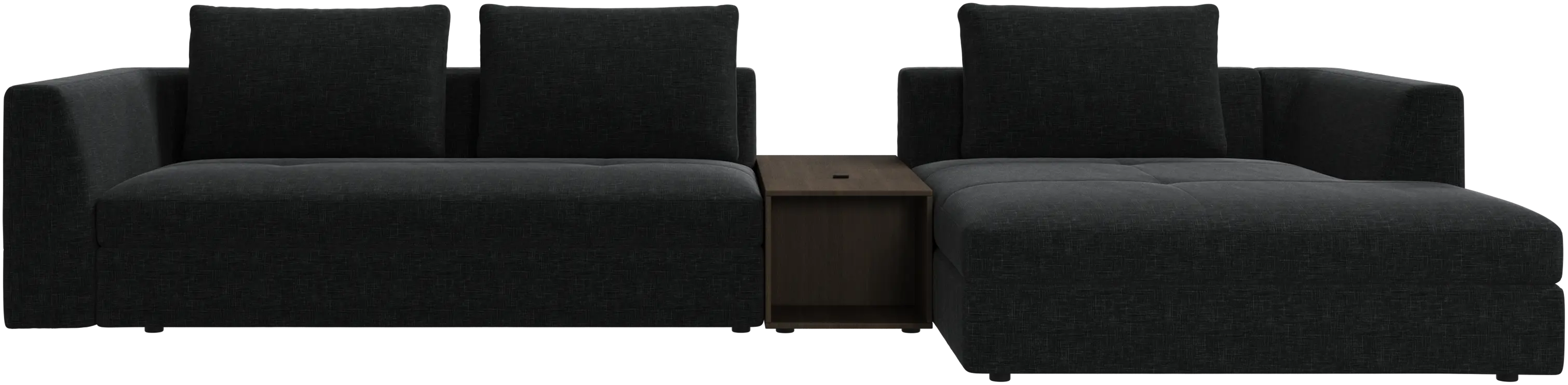 Bergamo chaise longue sofa with storage