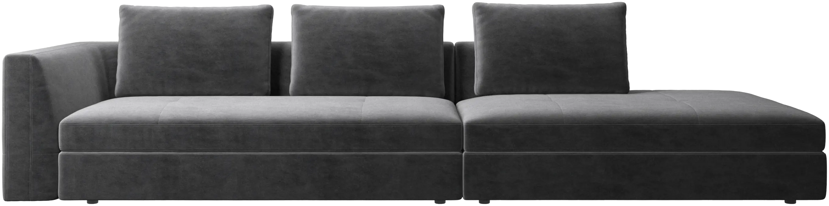 Bergamo sofa with lounging unit