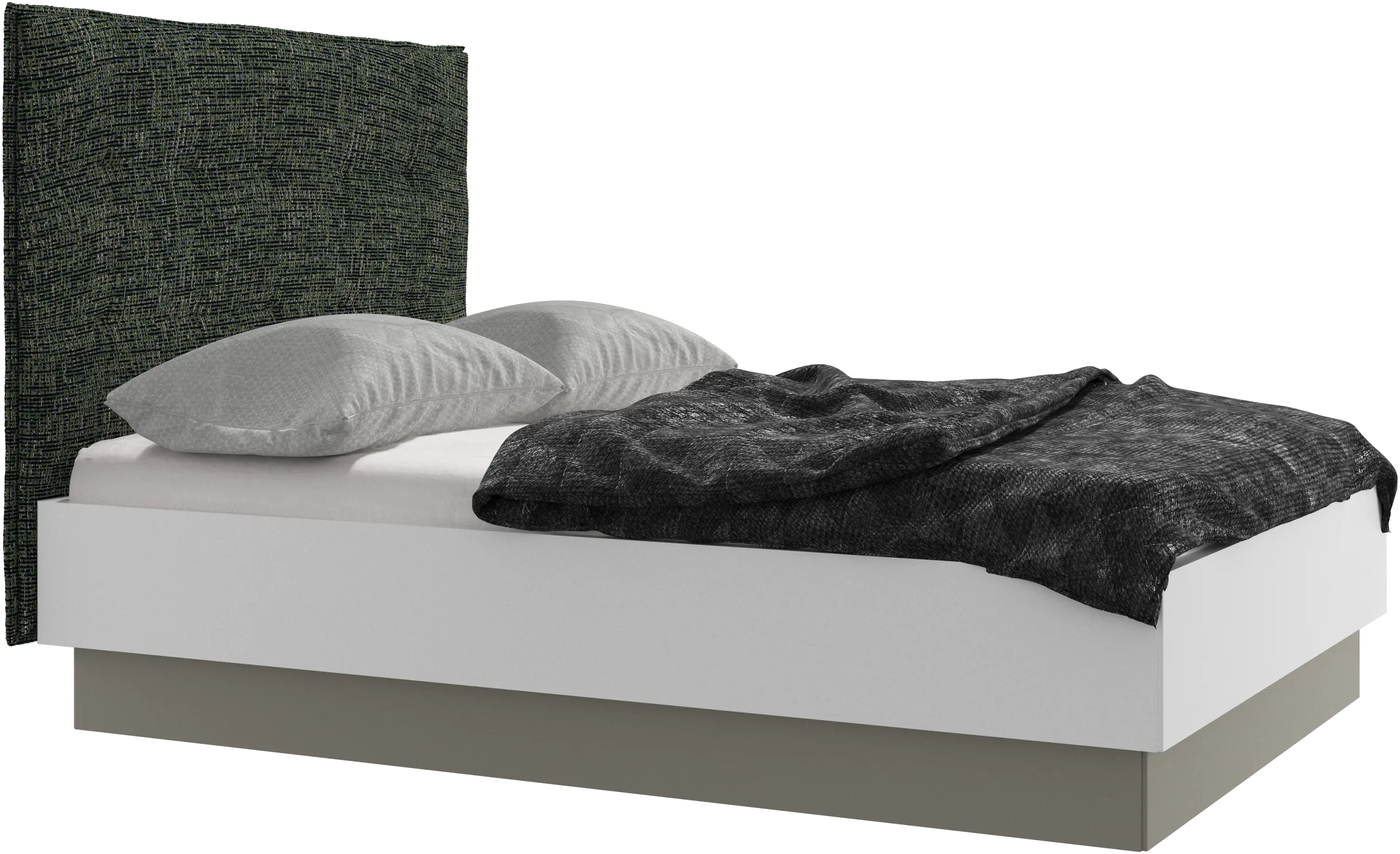Lugano Bett mit Lattenrost und Staufach unter hochklappbarer Liegefläche, Matratze gegen Aufpreis
