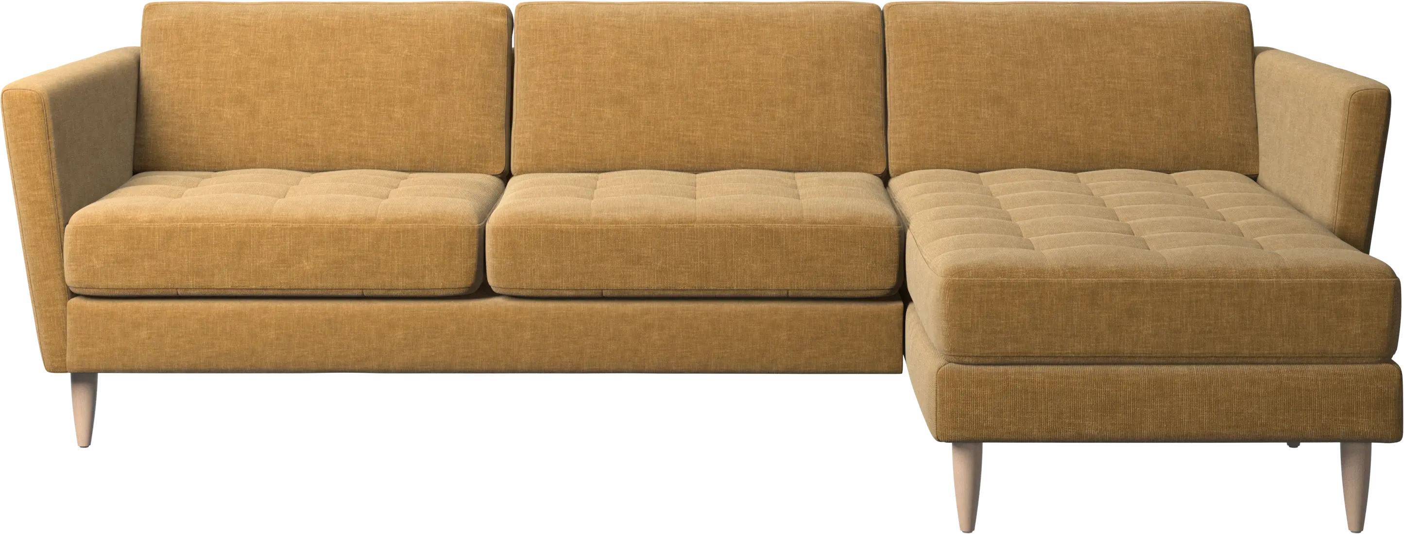 Osaka sofa with resting unit, tufted seat