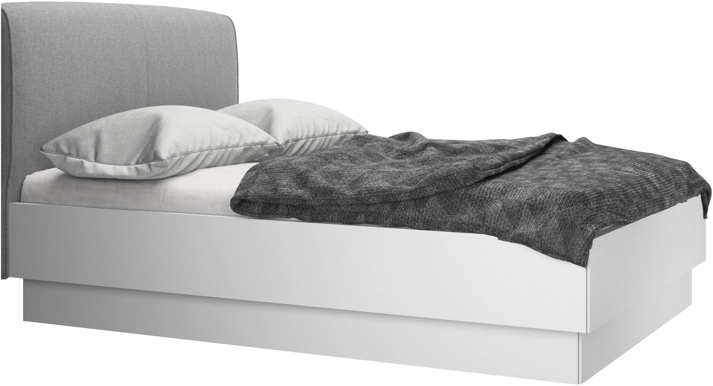 Houston, upholstered bed with storage