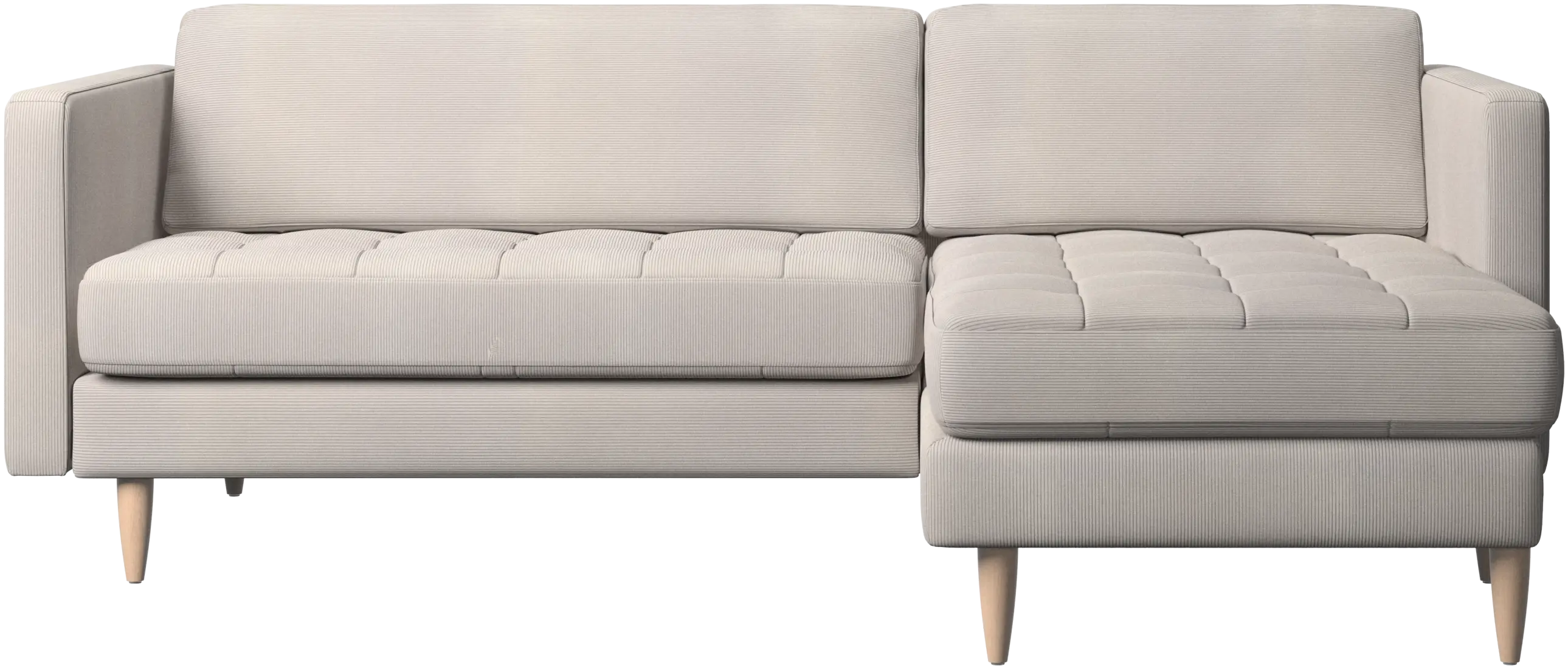 Osaka sofa with resting unit, tufted seat