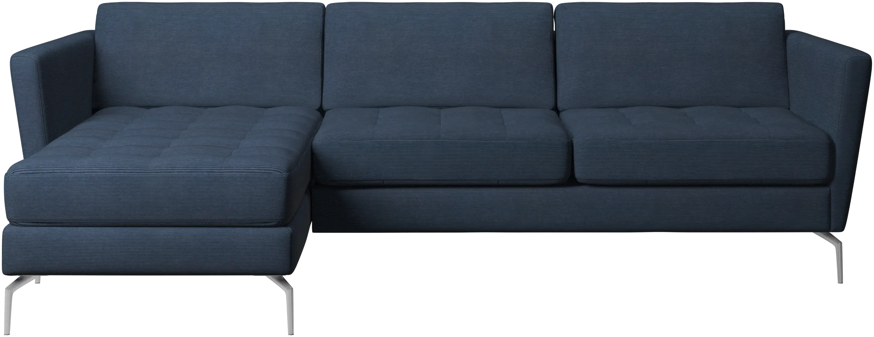 Osaka sofa with resting unit, tufted seat