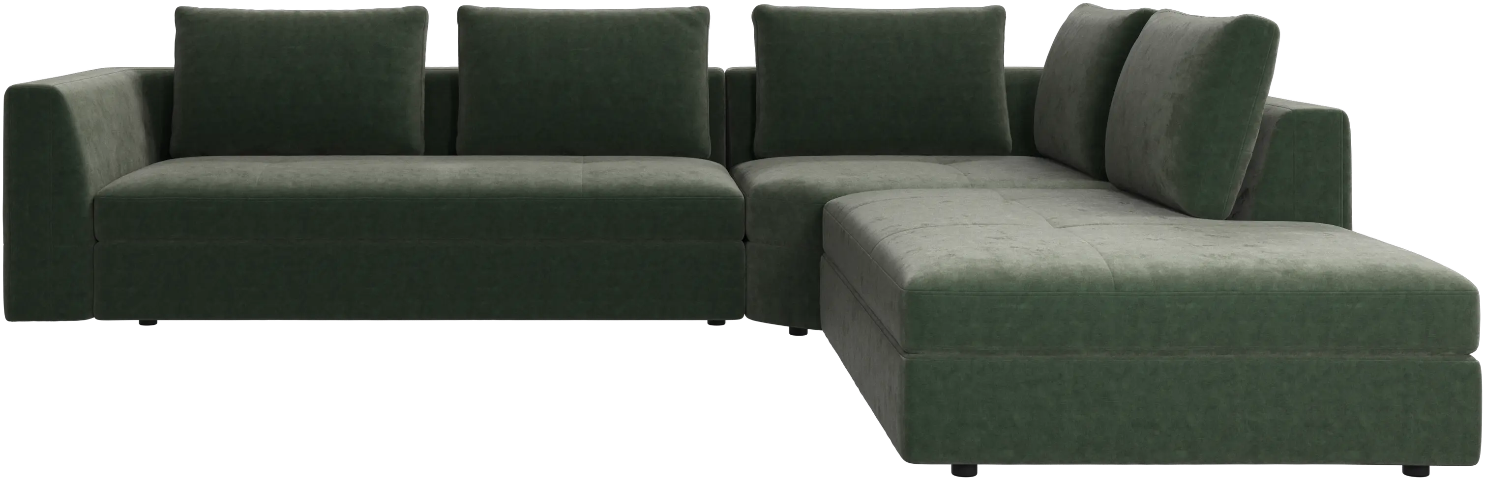Bergamo corner sofa with lounging unit
