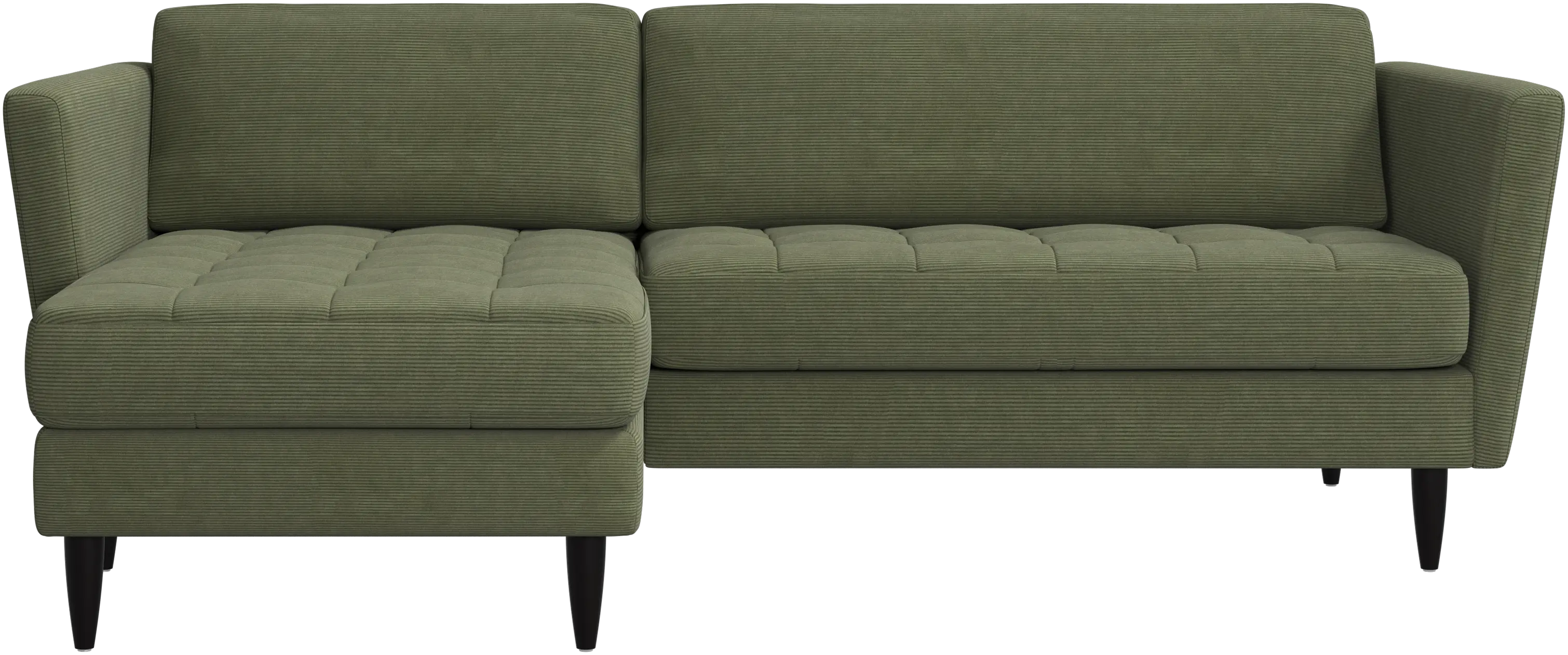 Osaka sofa with resting unit, tufted seat