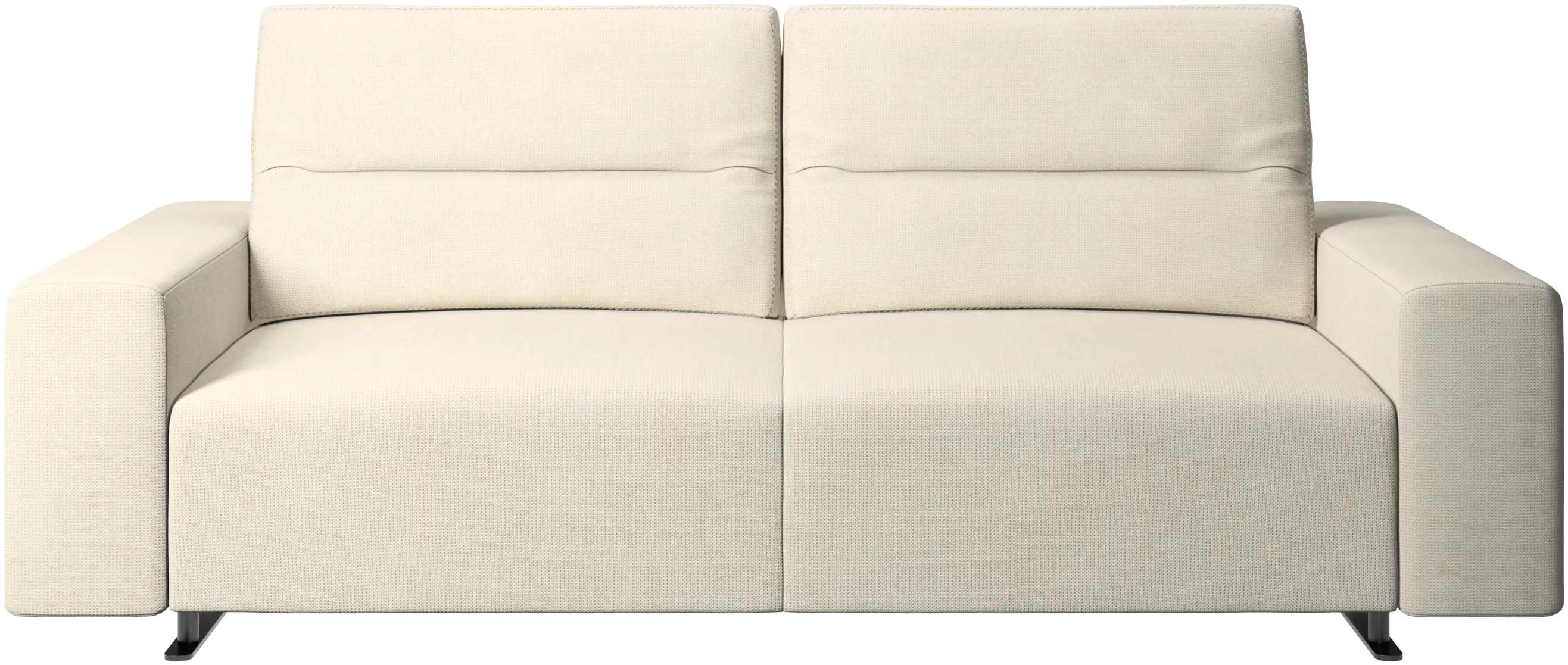 Hampton sofa with adjustable back and storage on the right side