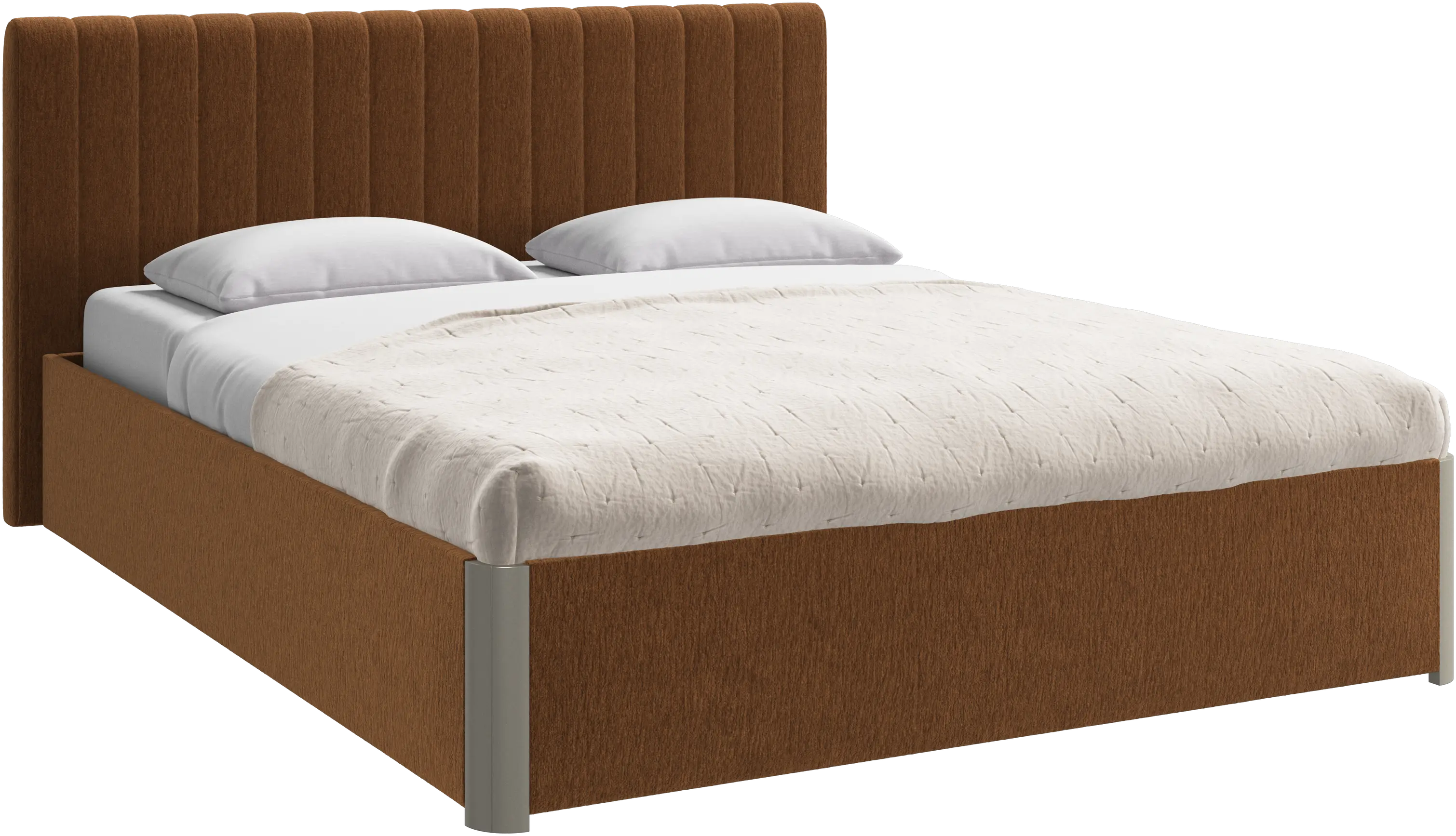 Element bed, bed-mounted headboard, with slats, excl. mattress