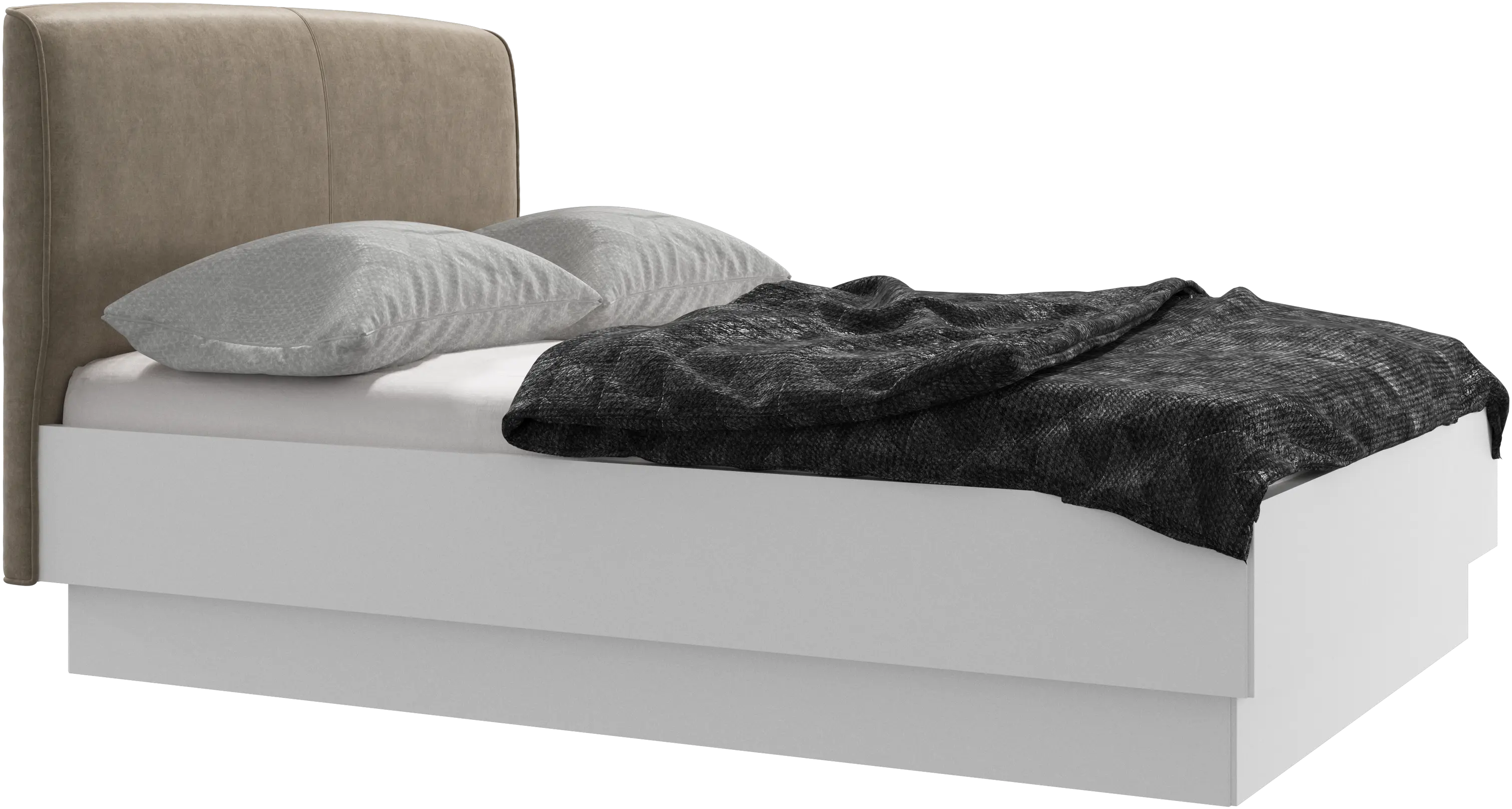 Houston, upholstered bed with storage