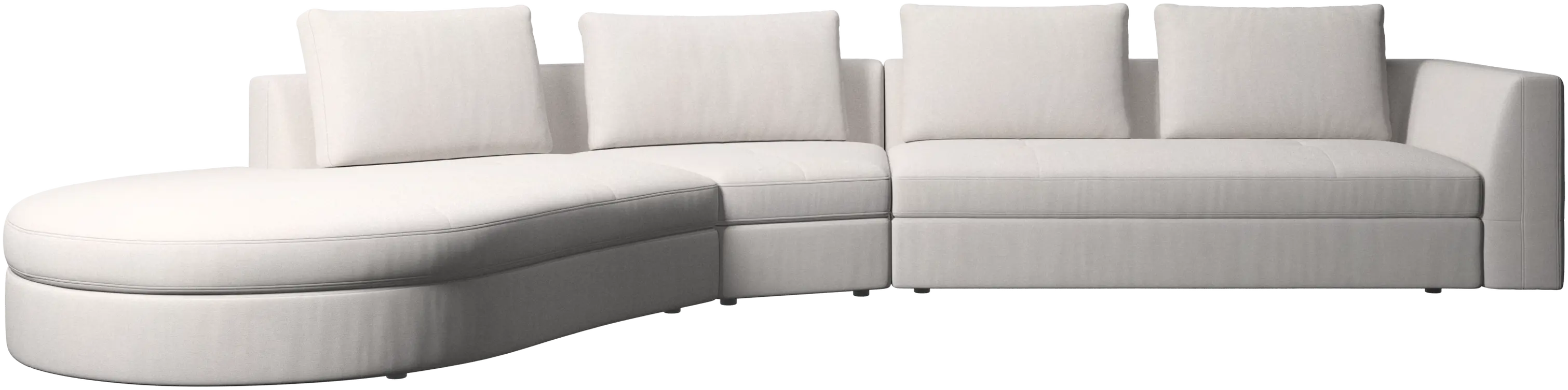Canapé Bergamo avec module lounging, gauche