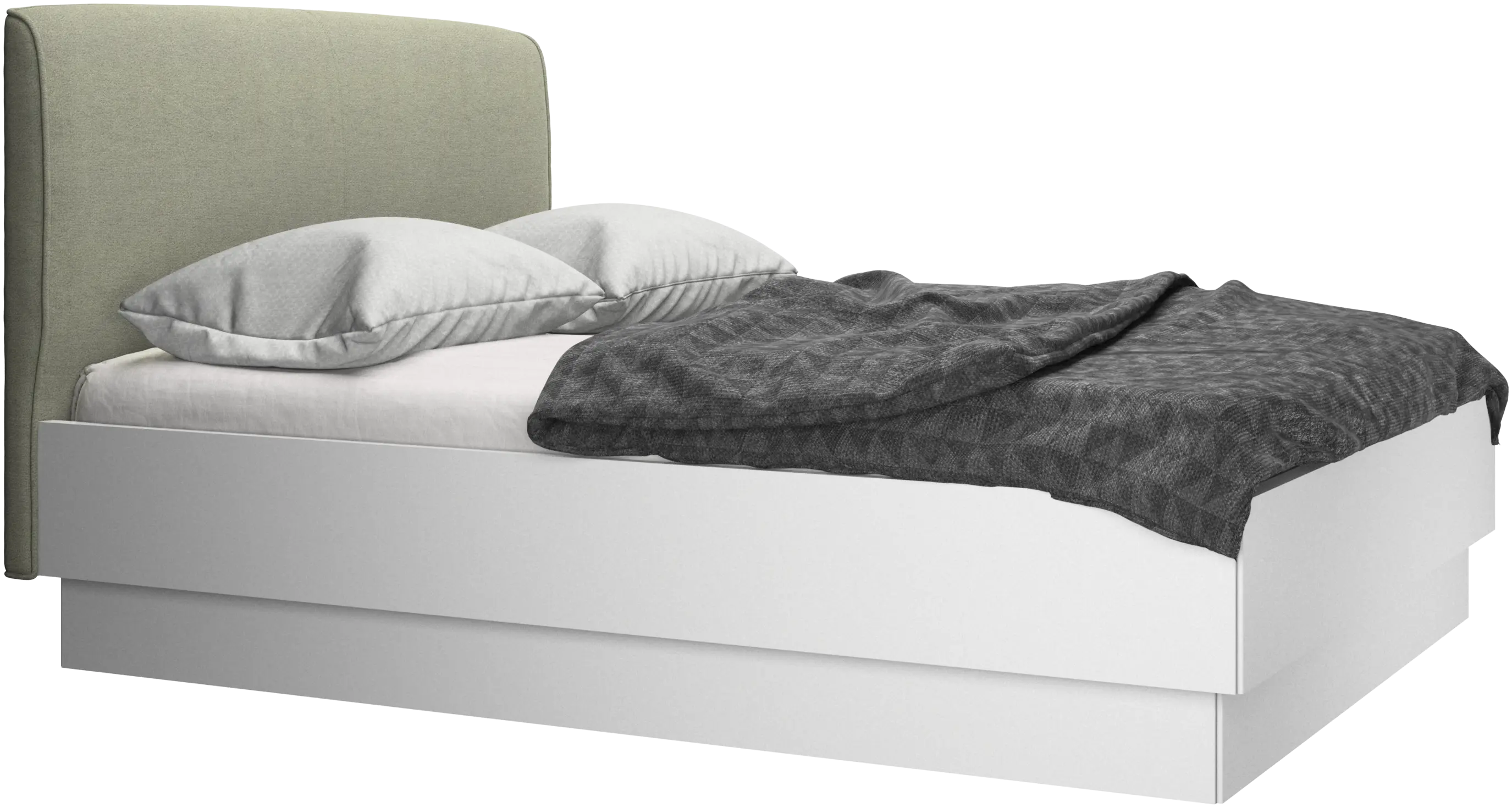 Houston, upholstered bed with storage