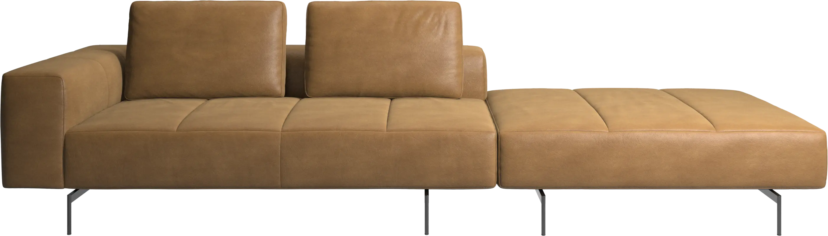 Amsterdam sofa with footstool on right side