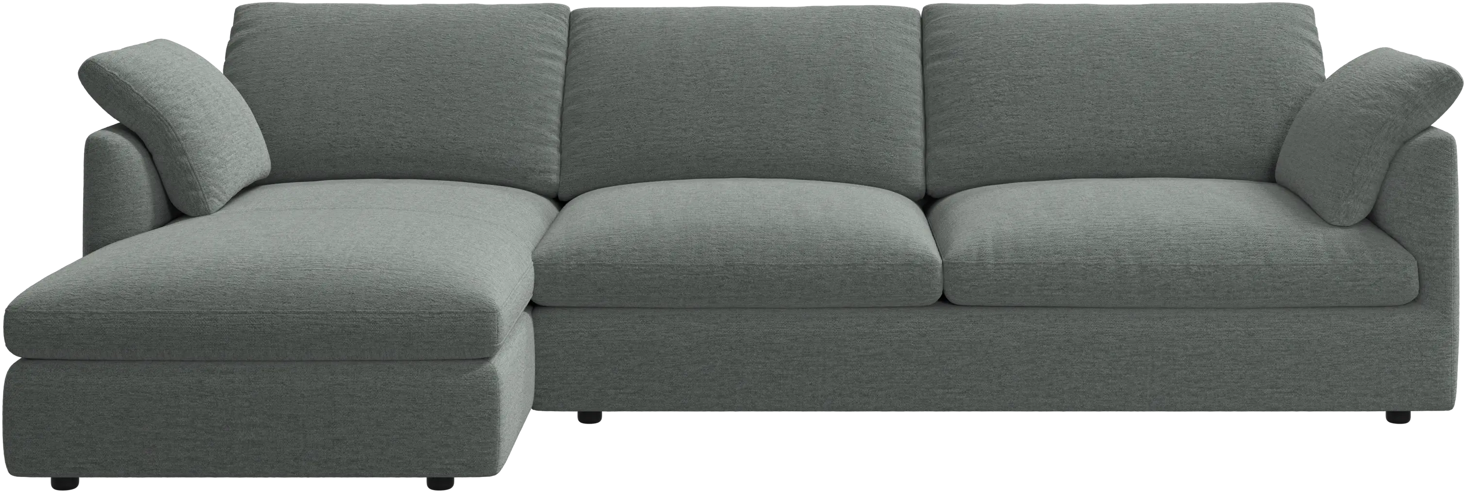 Milano sofa with chaise longue left