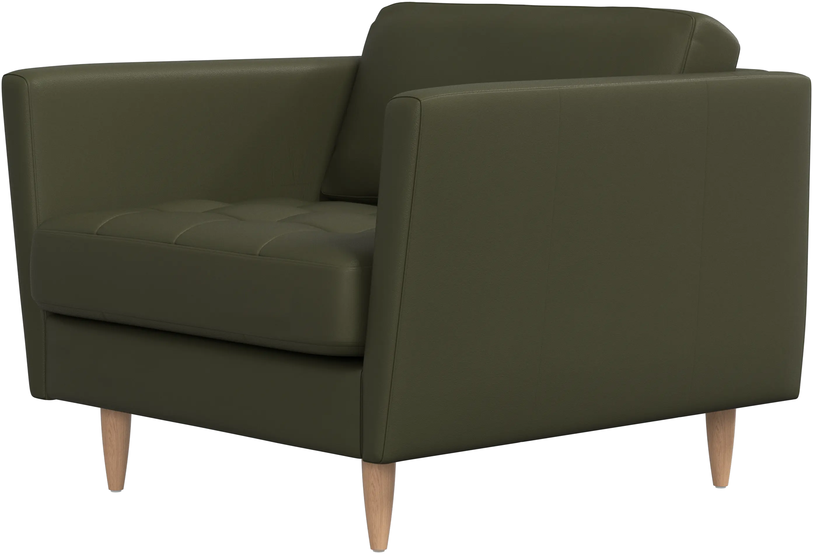 Fauteuil Osaka, assise capitonnée