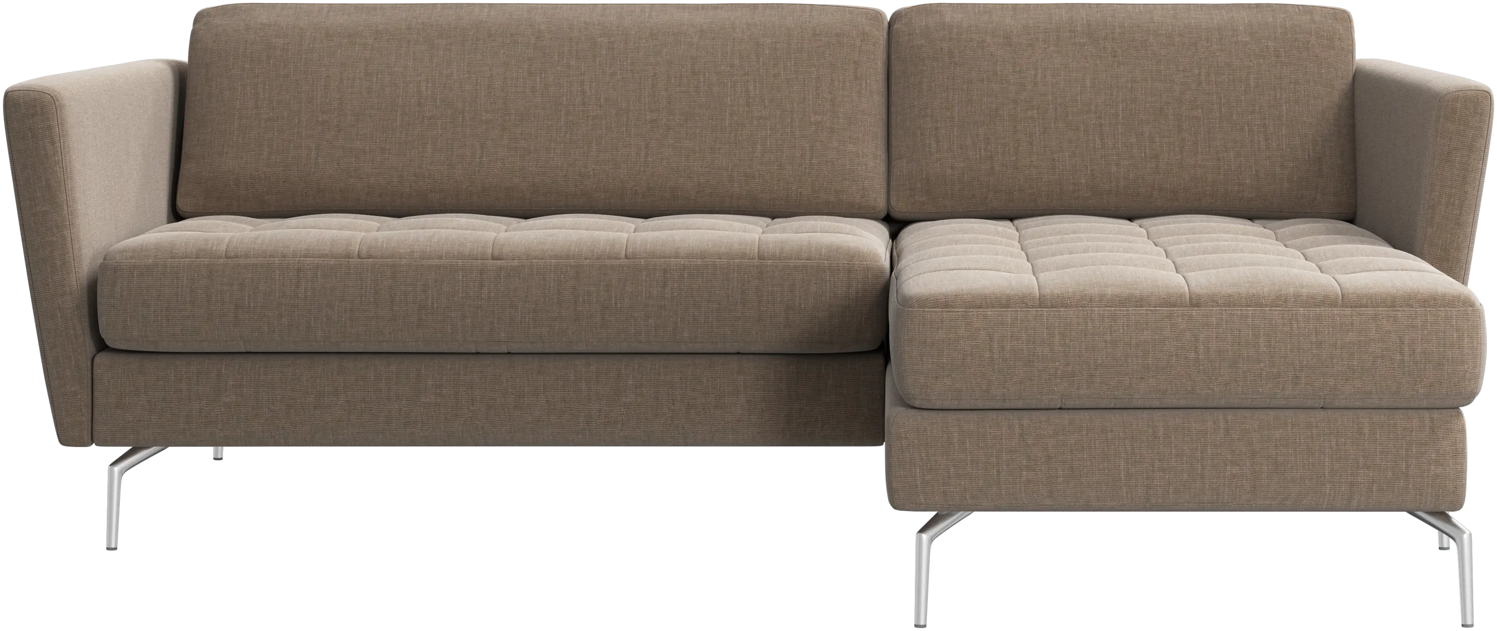 Osaka sofa with resting unit, tufted seat