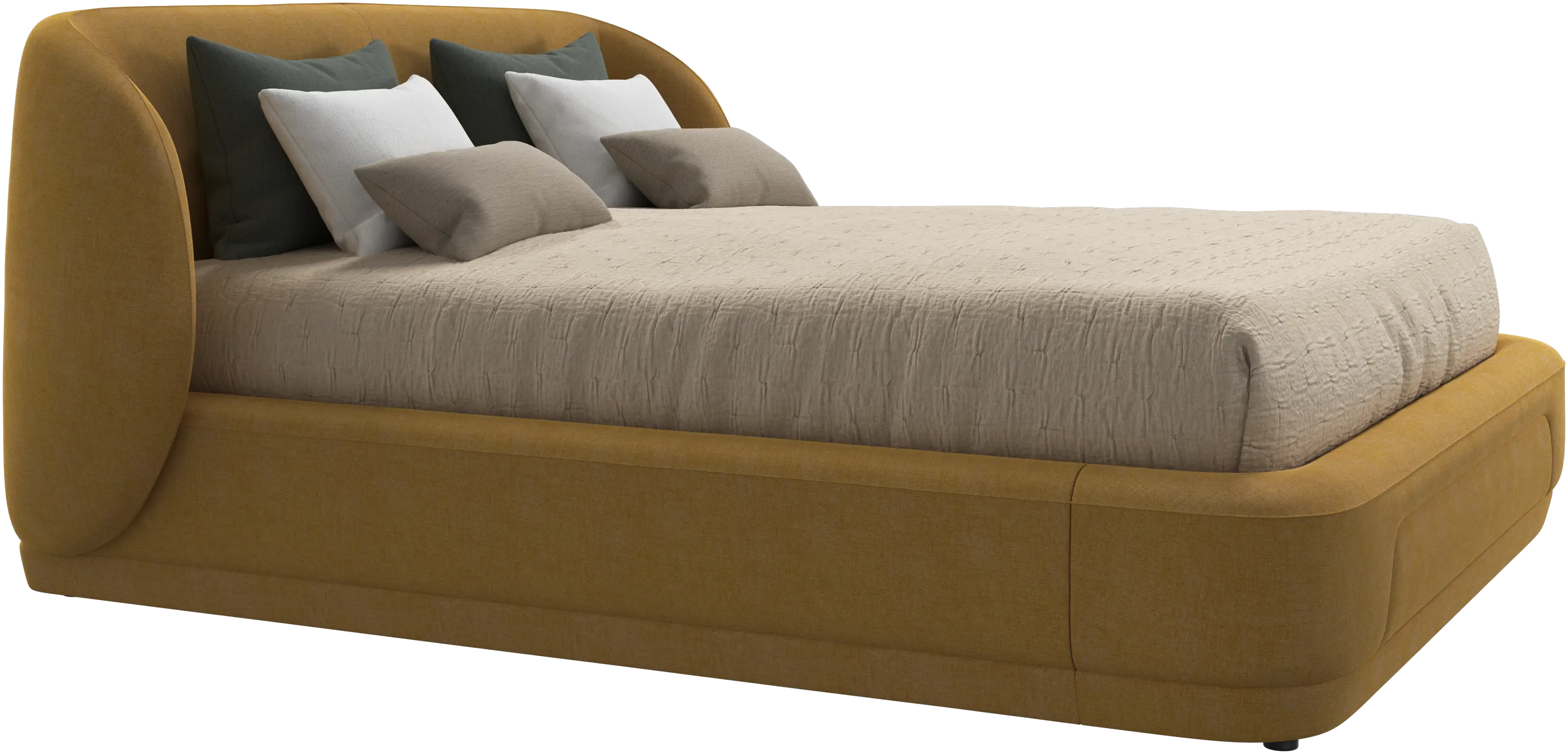 Bolzano bed with slats  - W152,5xL190cm