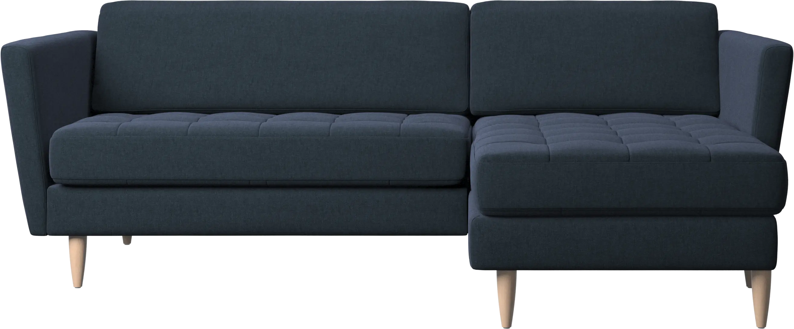 Osaka sofa with resting unit, tufted seat
