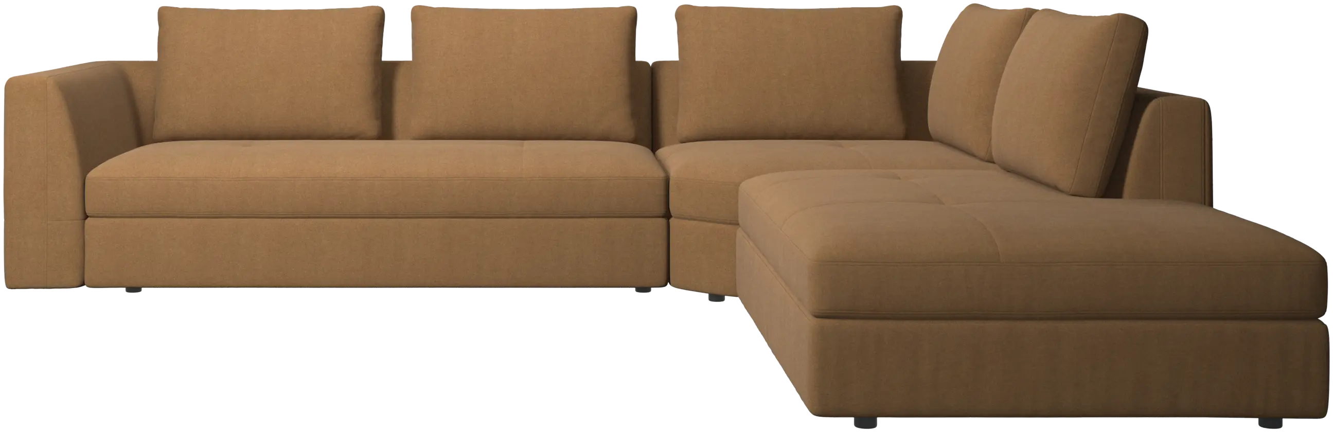 Bergamo corner sofa with lounging unit