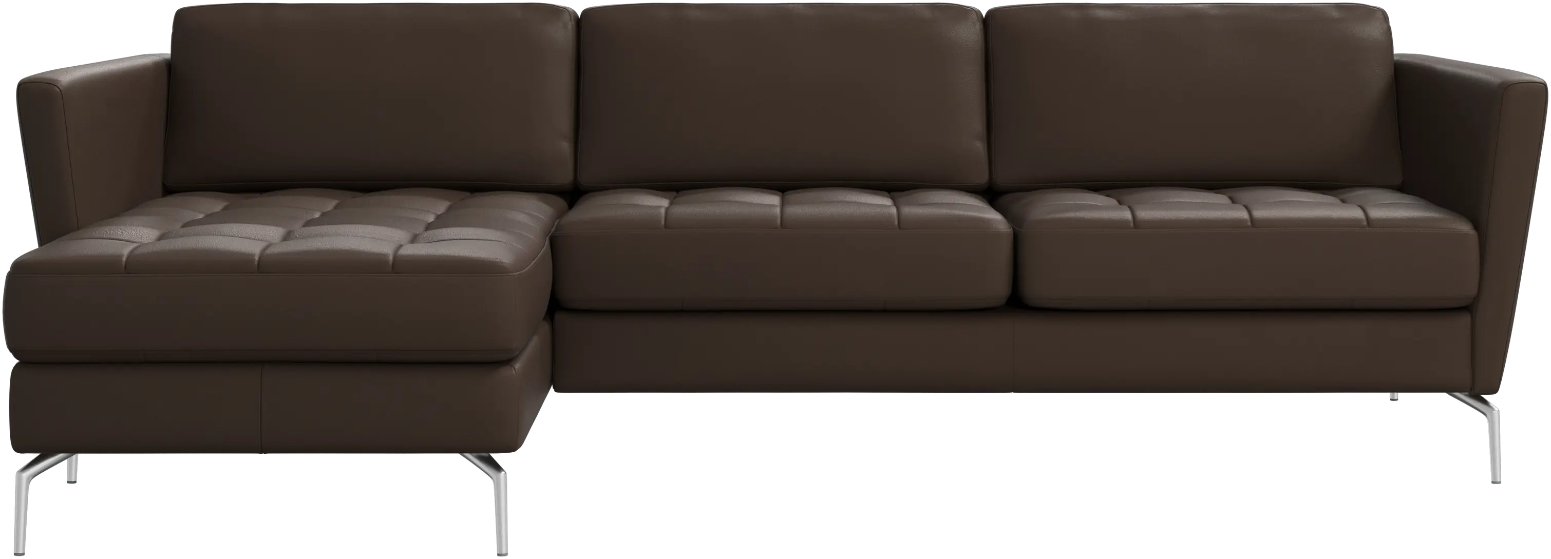 Osaka sofa with resting unit, tufted seat