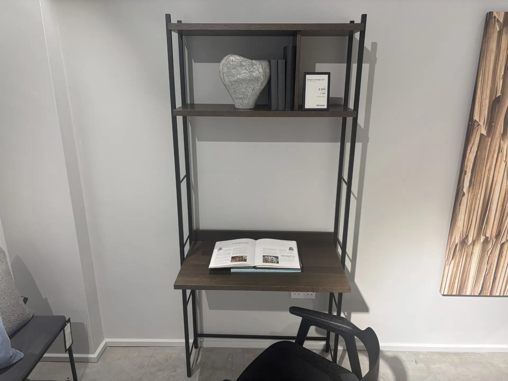 Storage CALGARY STORAGE WITH DESK - Dark Oak