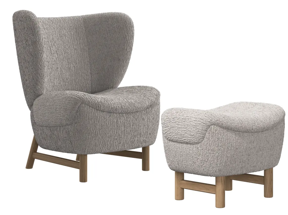 Armchairs Catskills Sessel + Hocker (30% Preisvorteil)