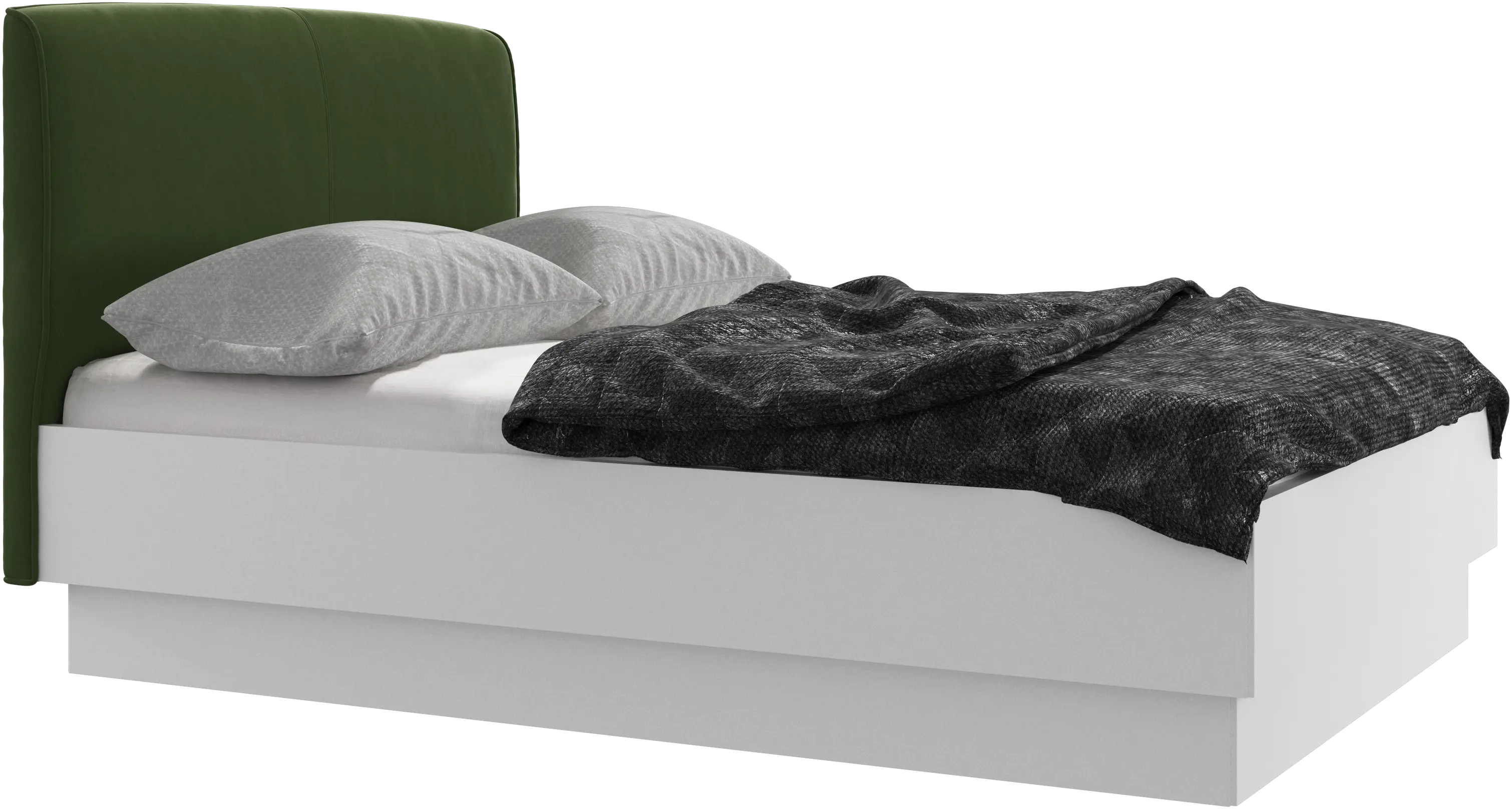 Houston, upholstered bed with storage