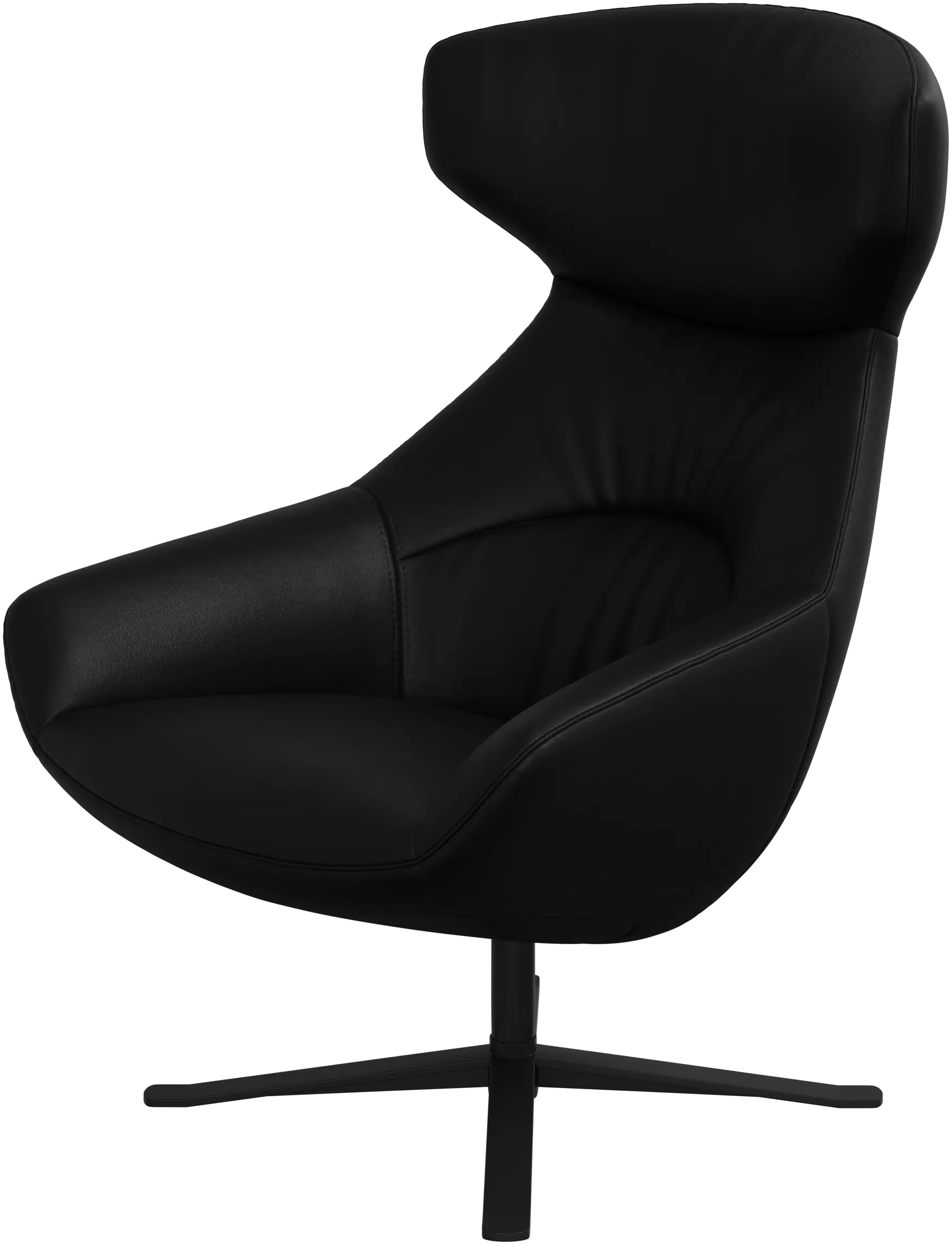 Porto chair with reclining back function and swivel base