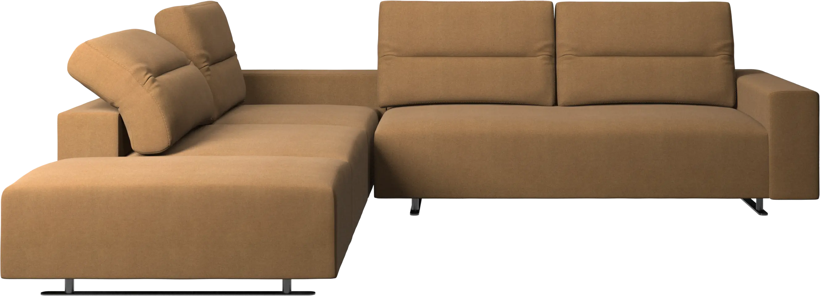 Hampton corner sofa with adjustable back and lounging unit