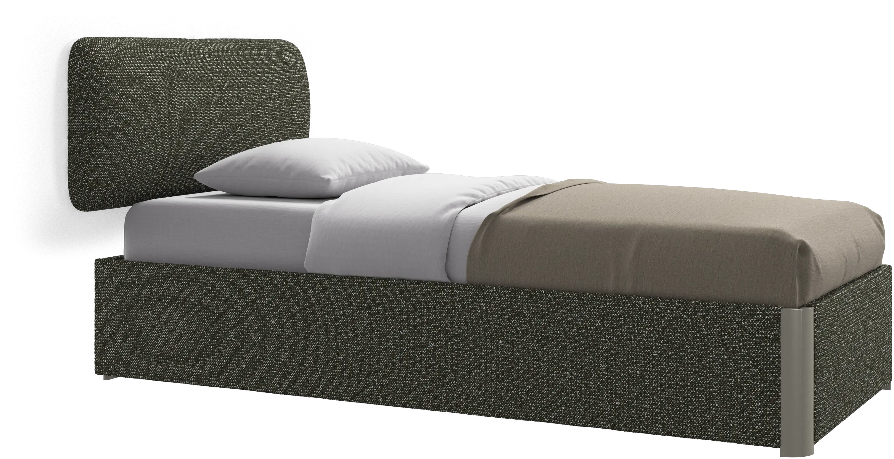 Element bed, wall-mounted headboard, with slats, excl. mattress